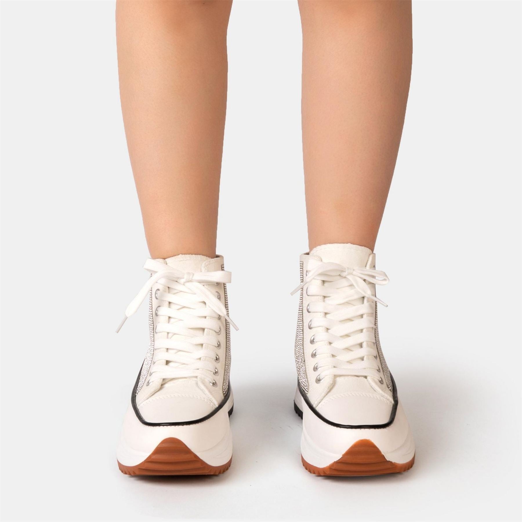 Firetrap Platform Hi Top Ladies Trainers