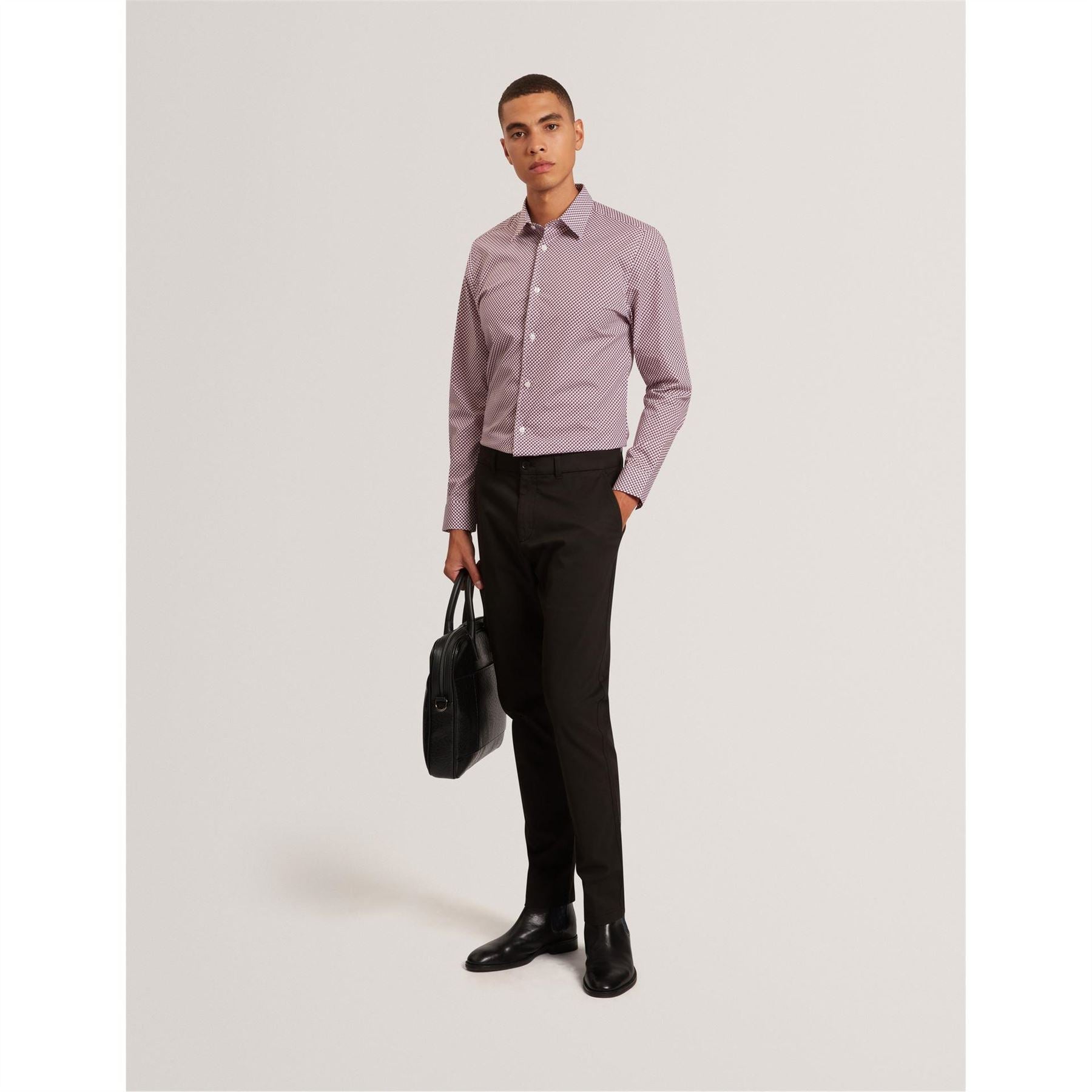 Ted Baker Geo Long Sleeve Collared Shirt