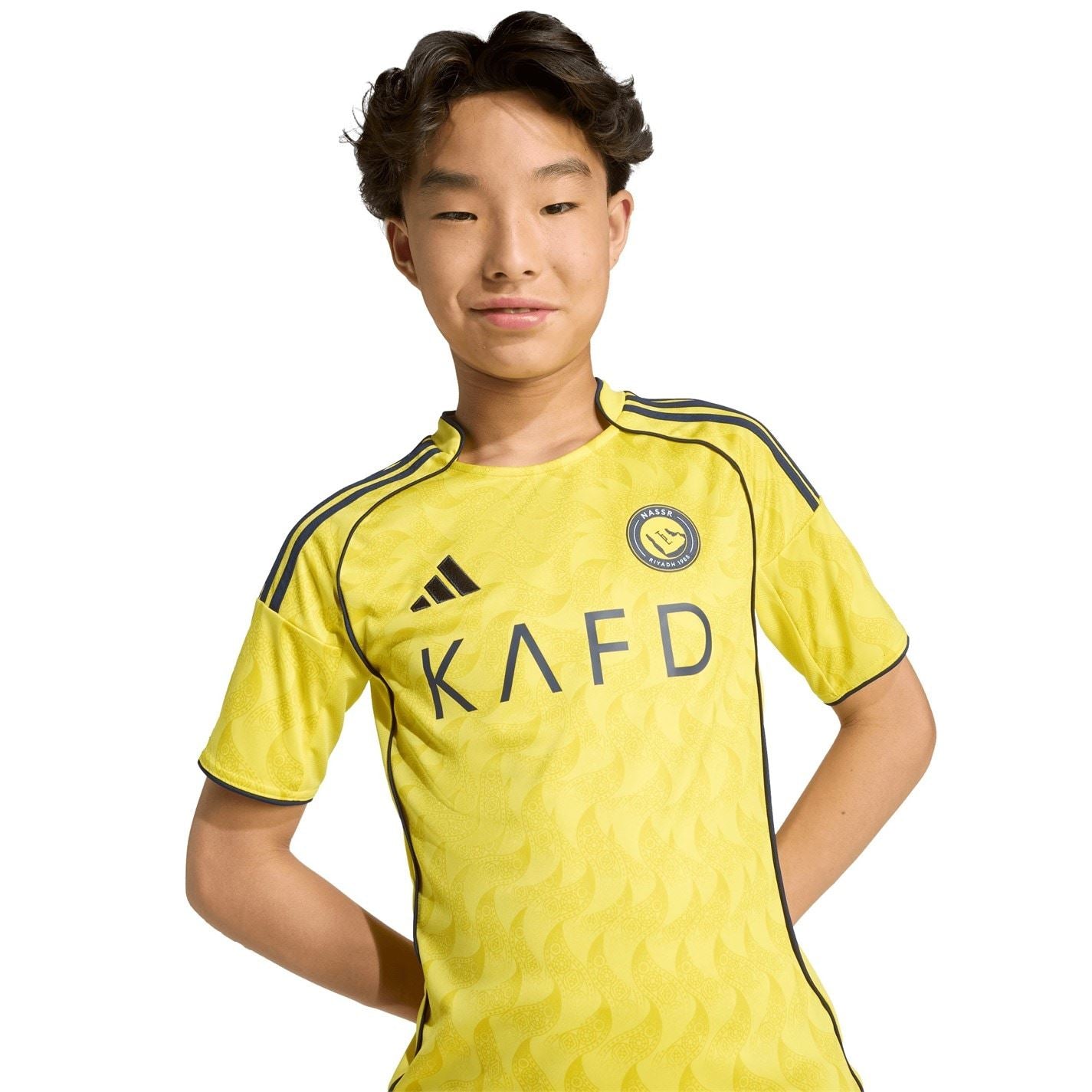 adidas Al Nassr  Ronaldo Home Shirt 2025 2026 Juniors