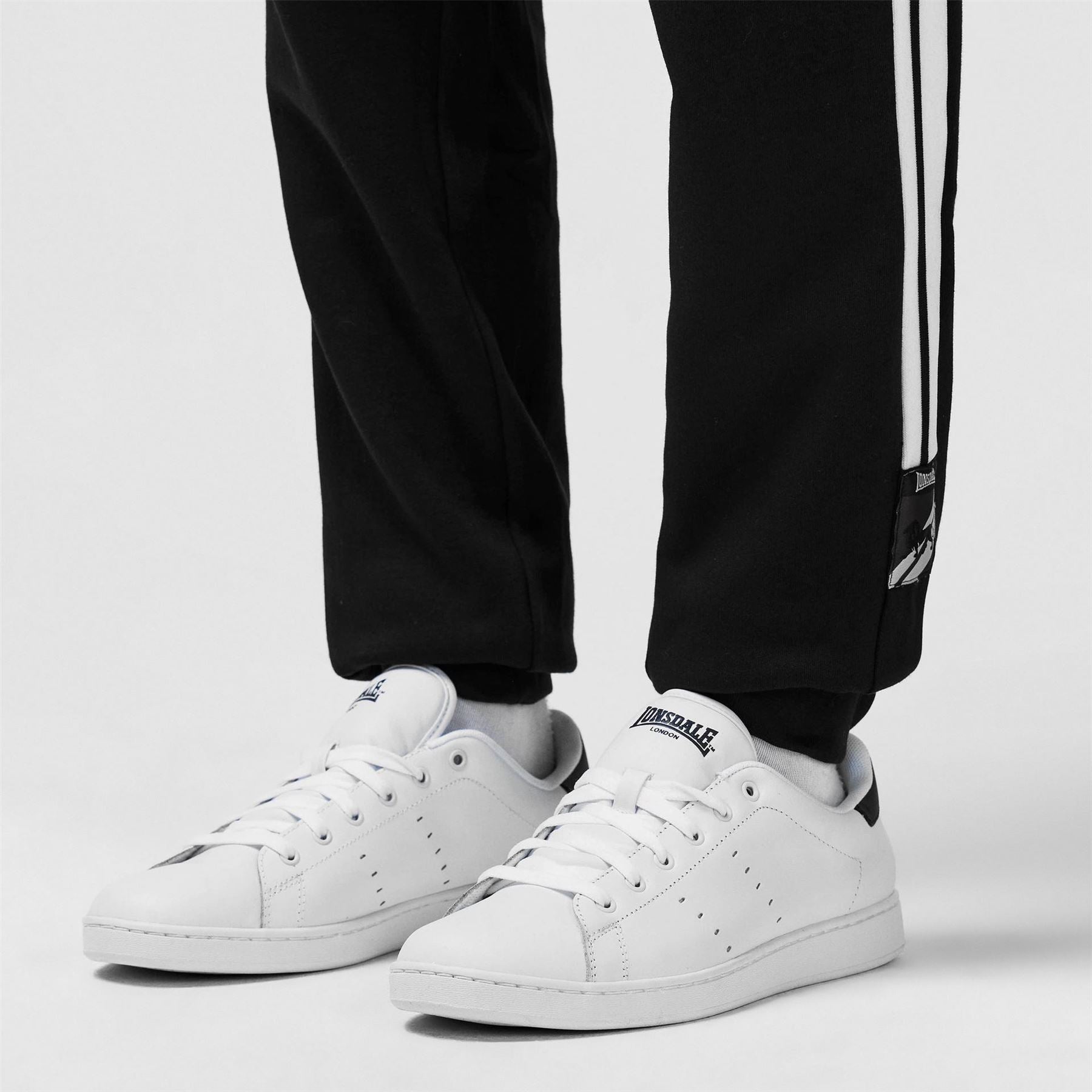 Lonsdale Mens Leyton Leather Trainers