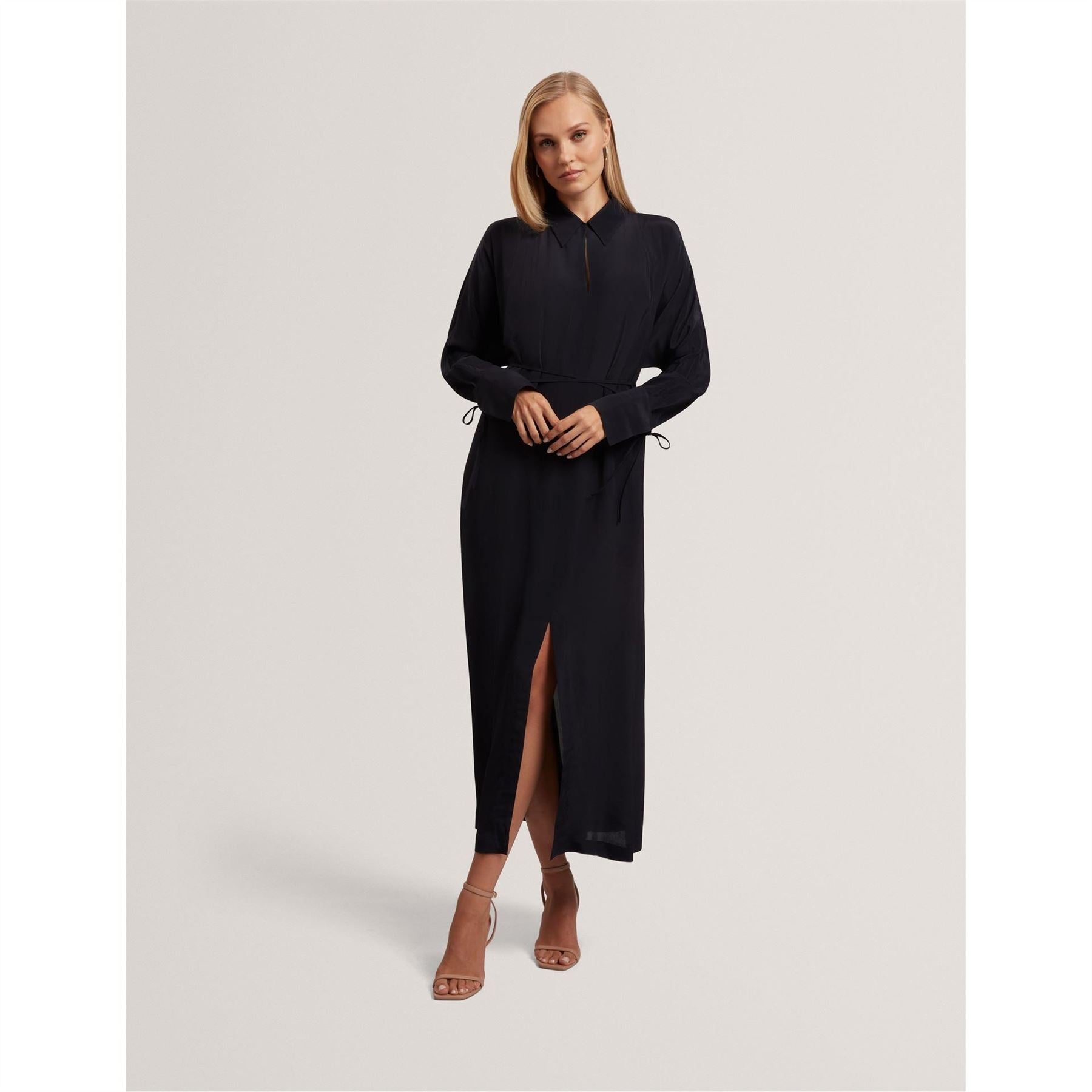 Ted Baker Midi Long Sleeve Shirt Dress