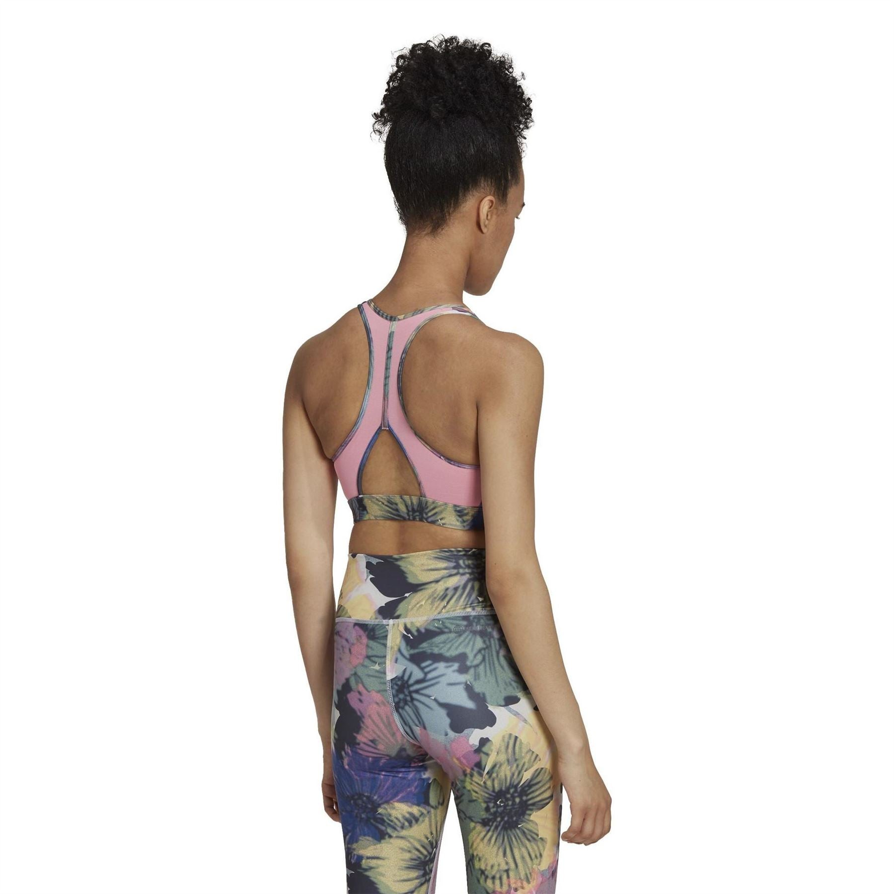 adidas Powerreact Training Medium Support Allover Print Bra