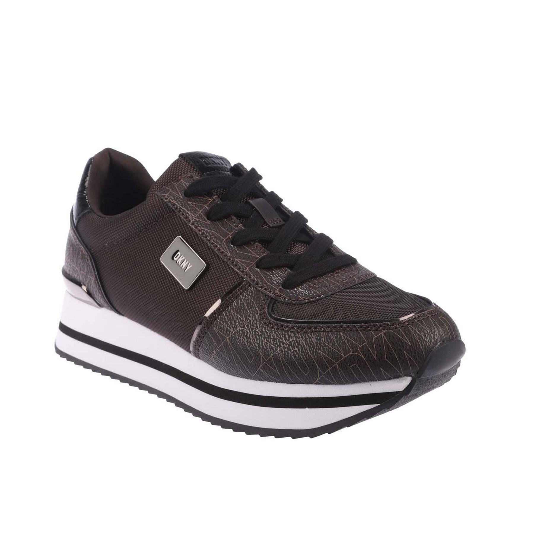DKNY Lace Up Wedge Trainers