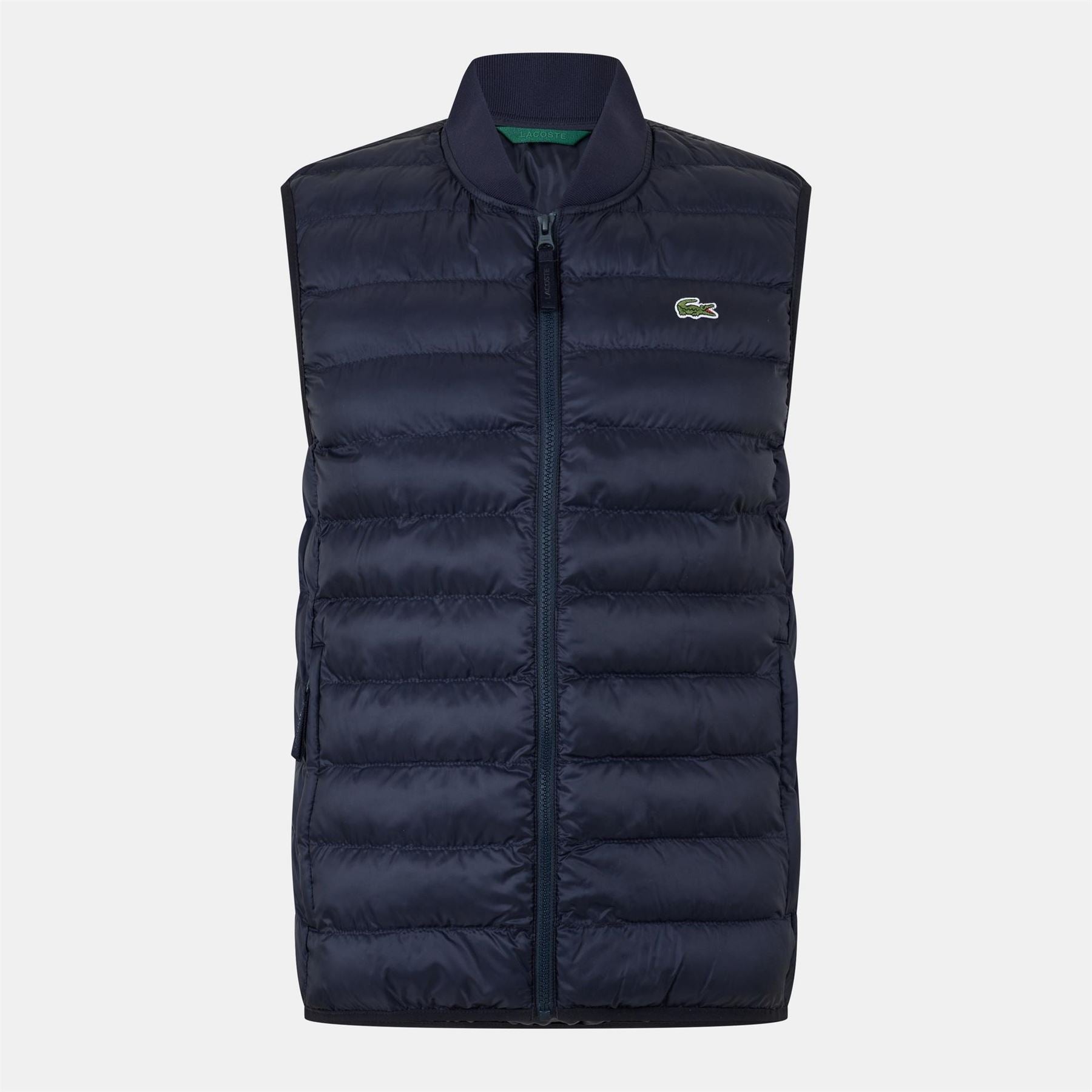 Lacoste Solid Patterned Gilet with Logo