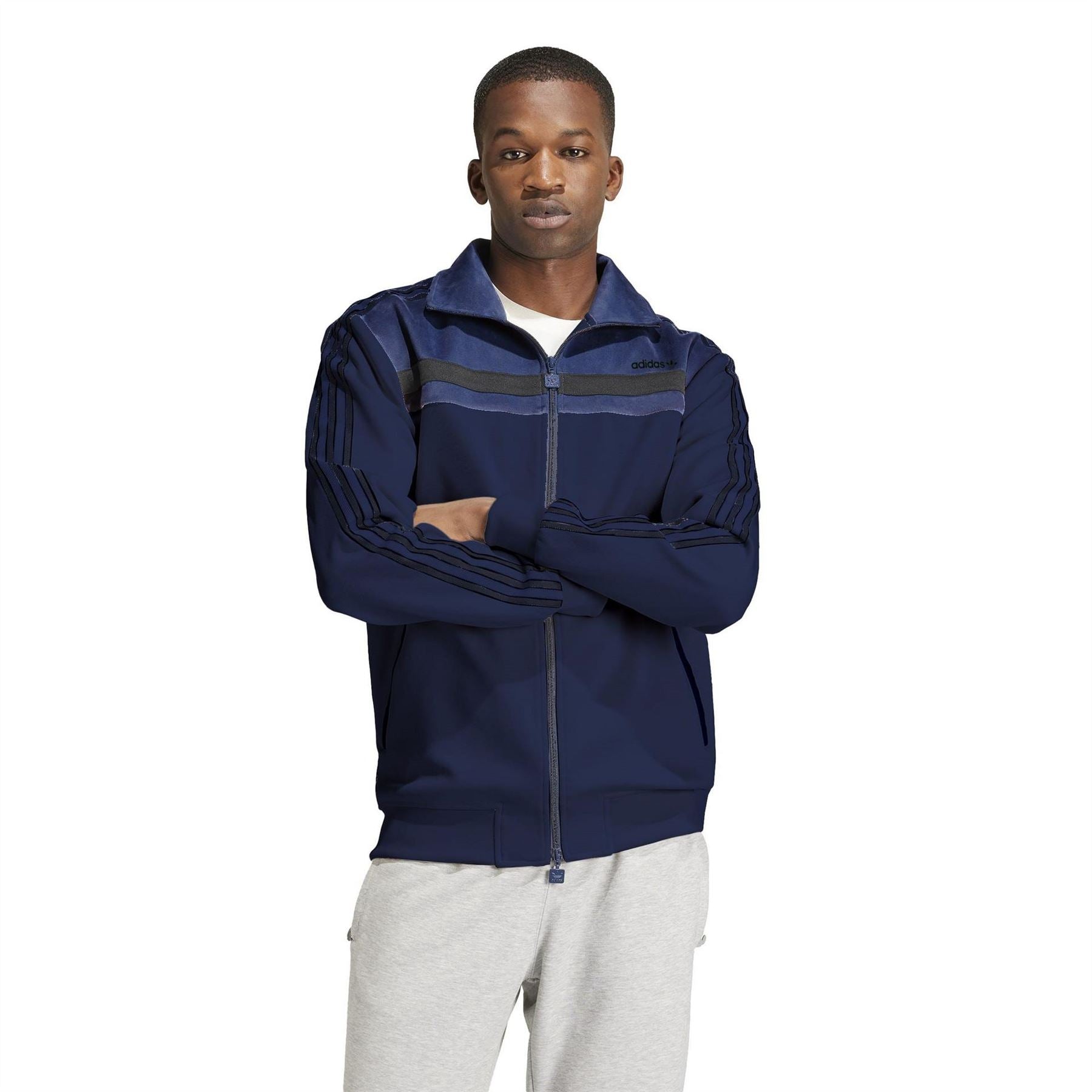 adidas Originals Funnel Neck Regular Fit Athletic Top