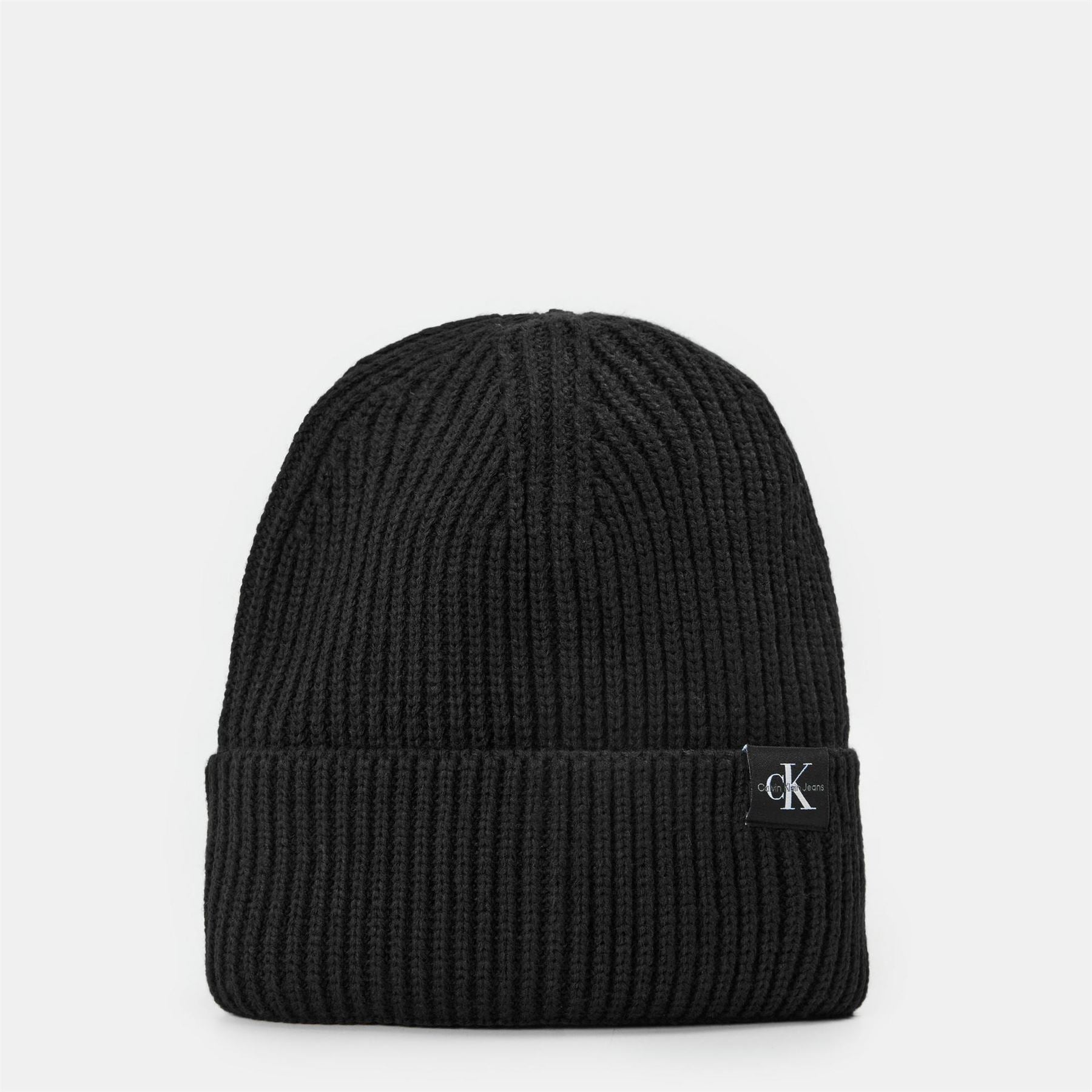 Calvin Klein Jeans Junior Monogram Ribbed Turn Up Beanie