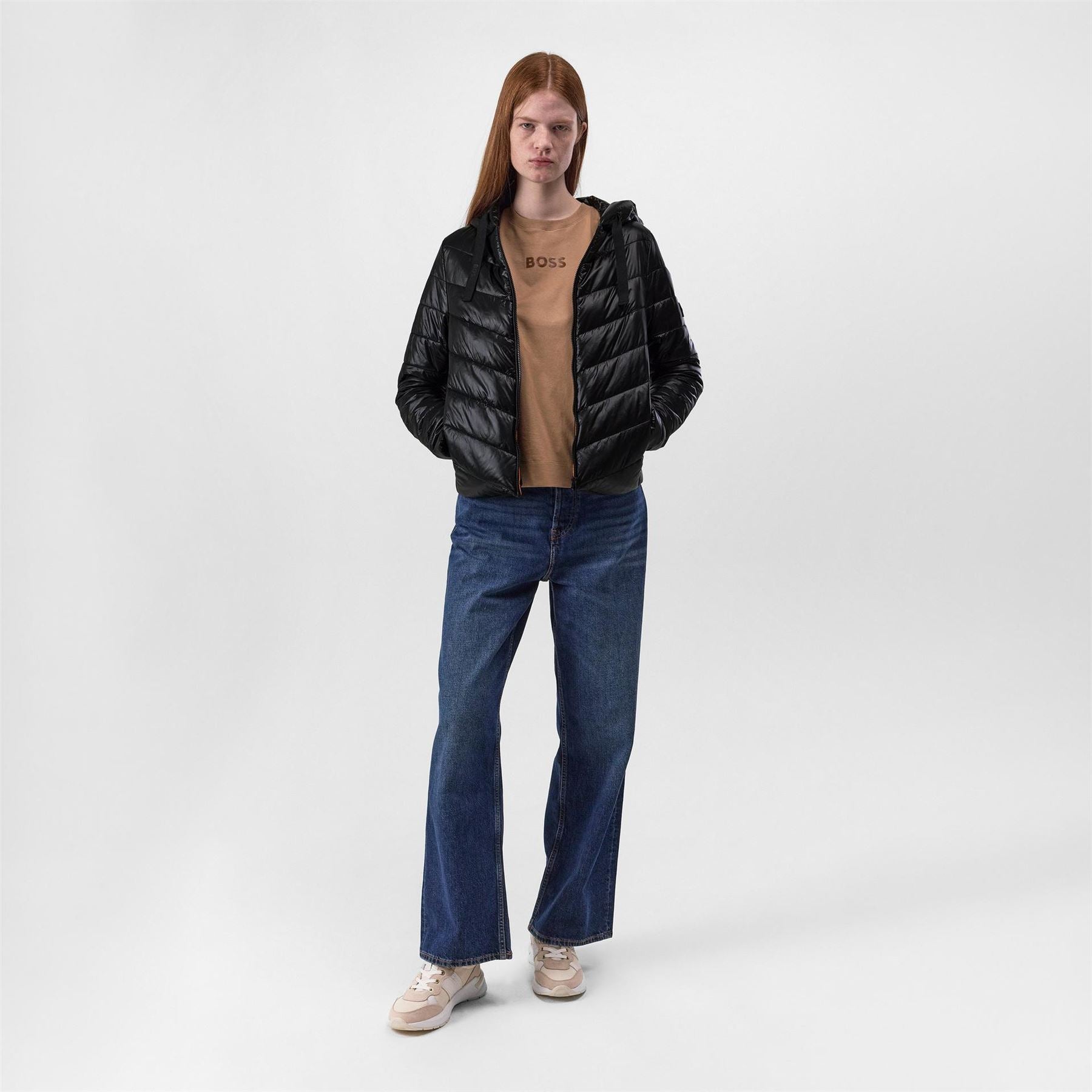 Boss Palatori  Orange Short Puffer Jacket