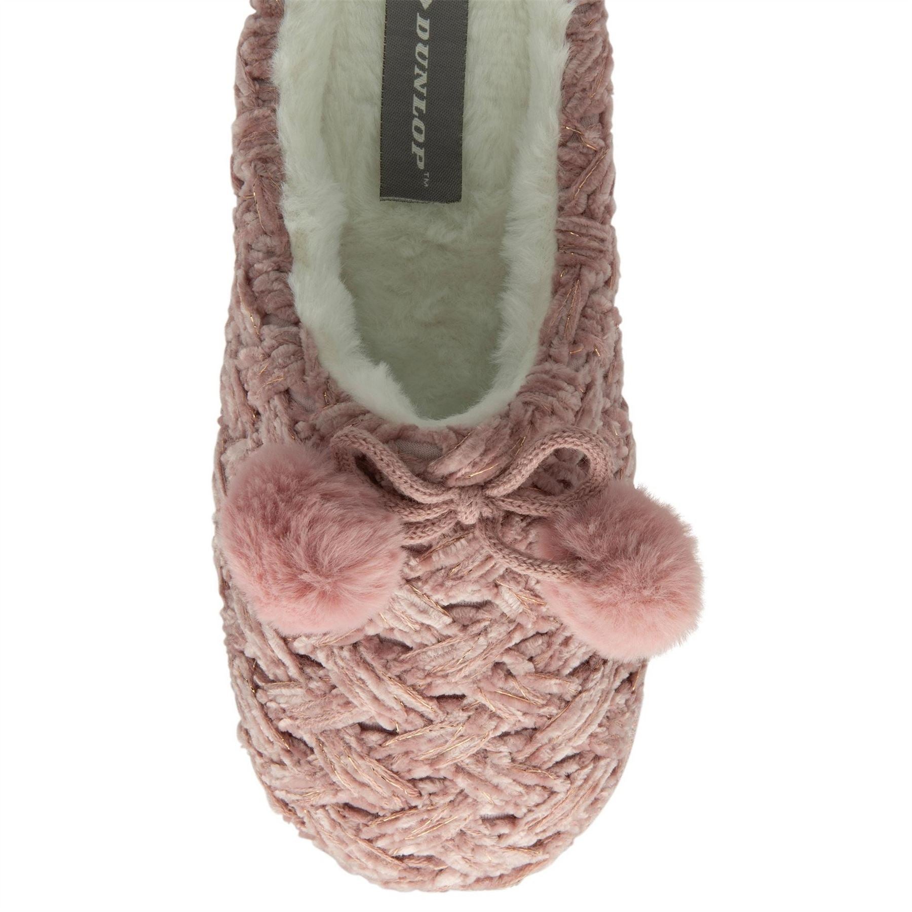 Dunlop Textured Slip on Knit Mules