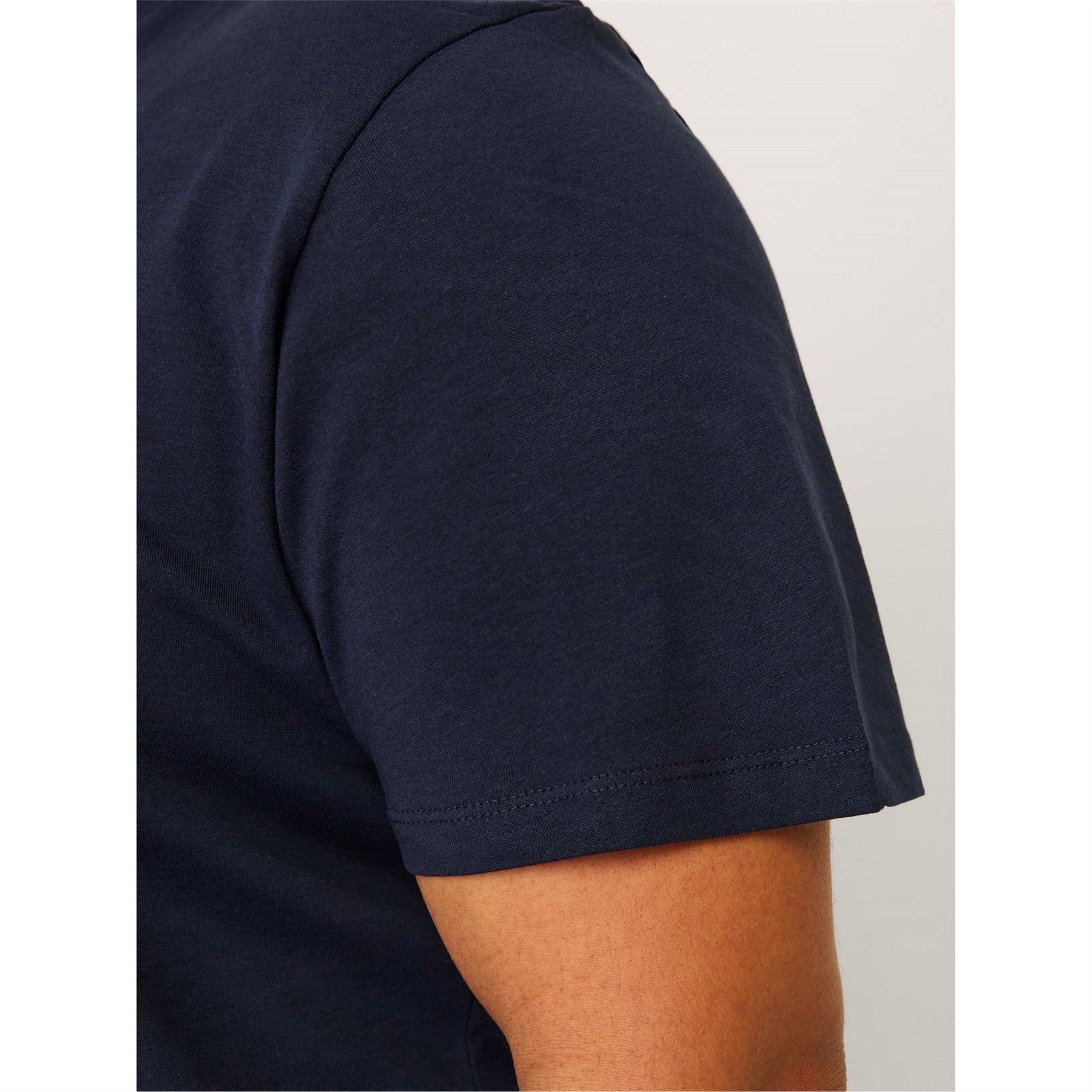 Jack and Jones Varsity Arch Lettering Crew Neck Short Sleeve T-Shirt