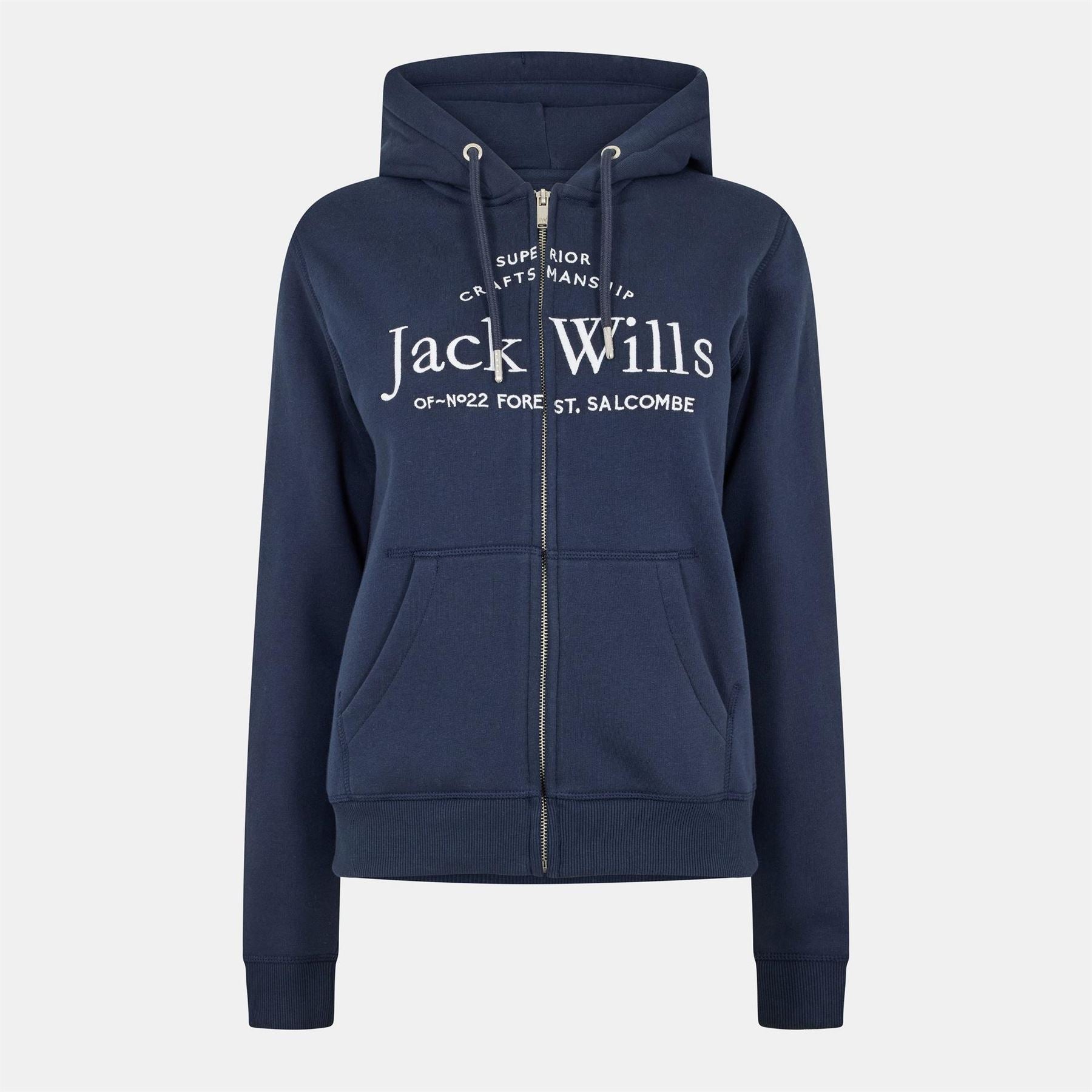 Jack Wills Hunston Logo Zip Hoodie