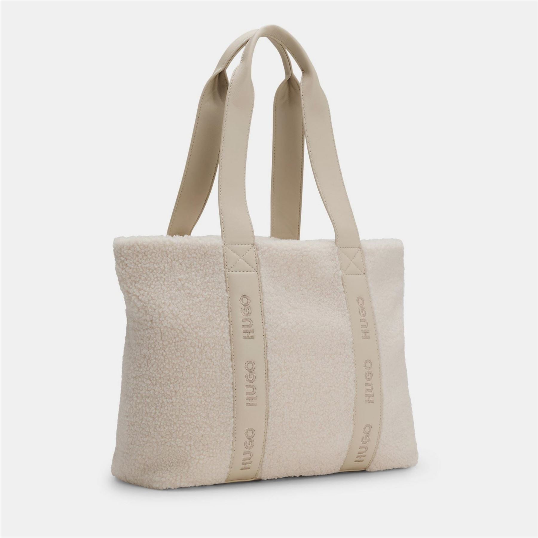 Hugo Becky Rectangle Shape Tote with Embossed Logo