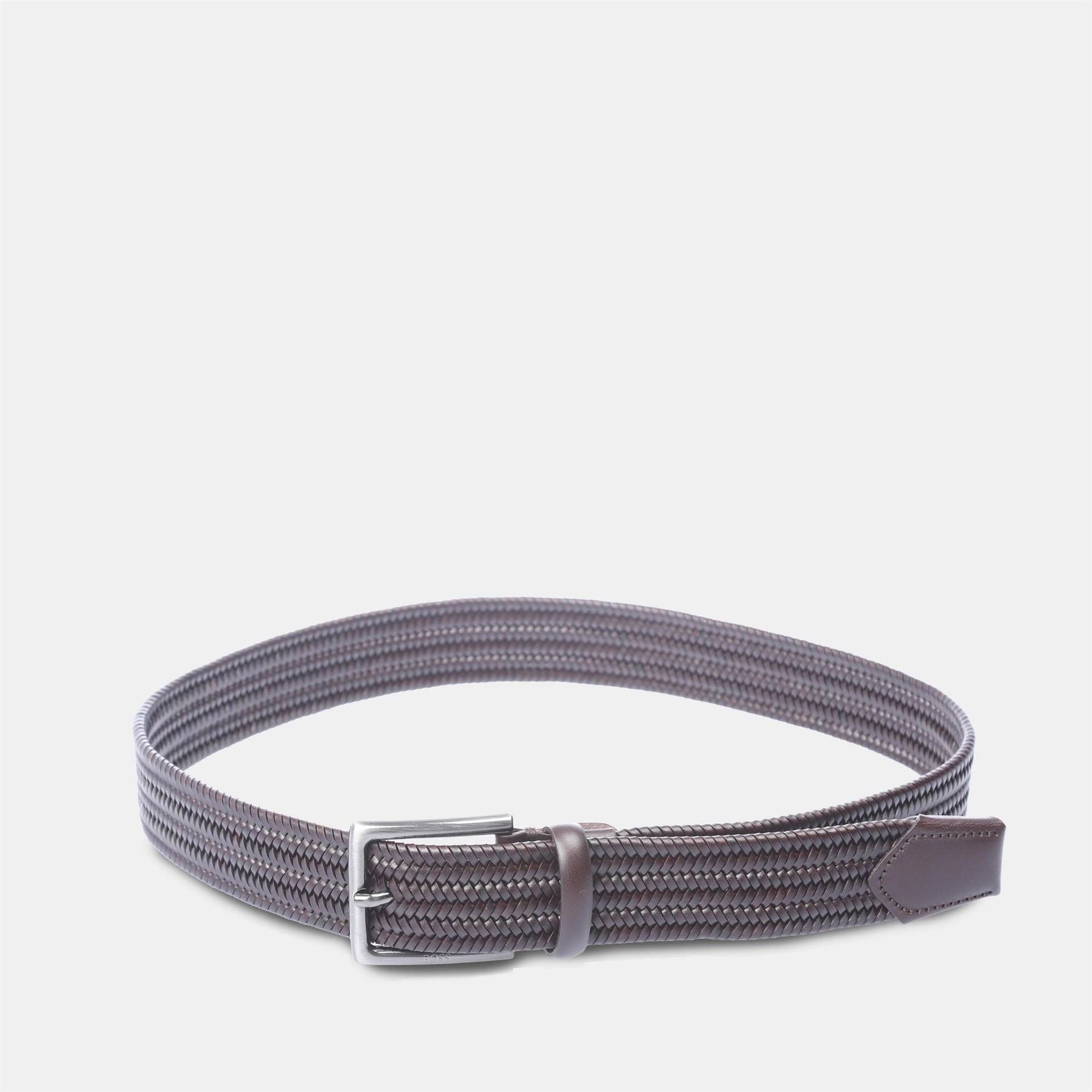 Boss Woven Leather Belt