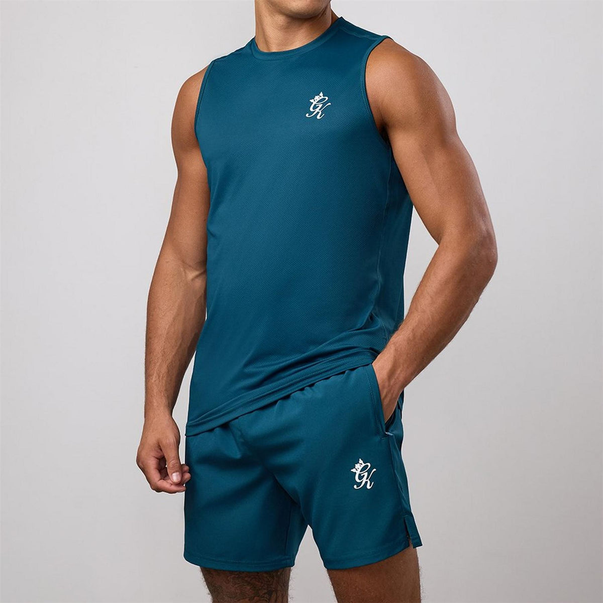 Gym King King Energy Vest   Oil Blue