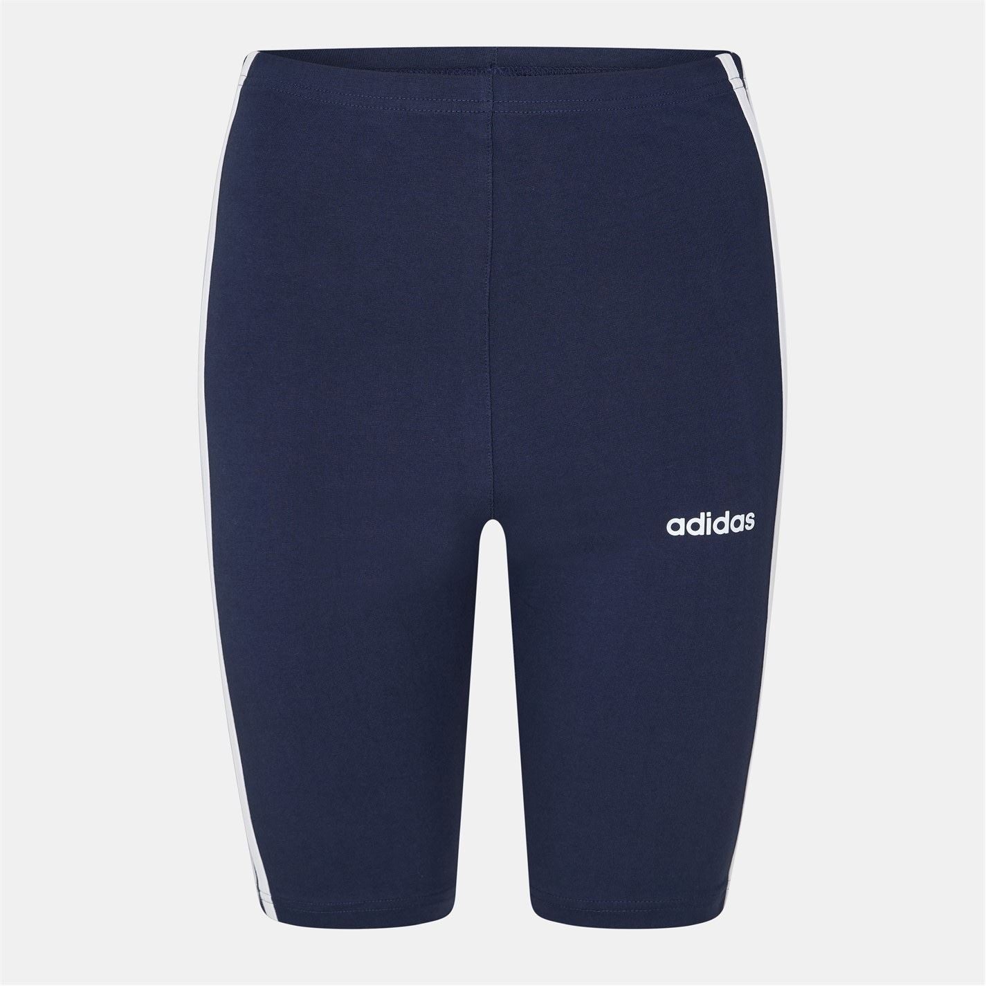 adidas Womens Essentials 3 Stripe Biker Shorts