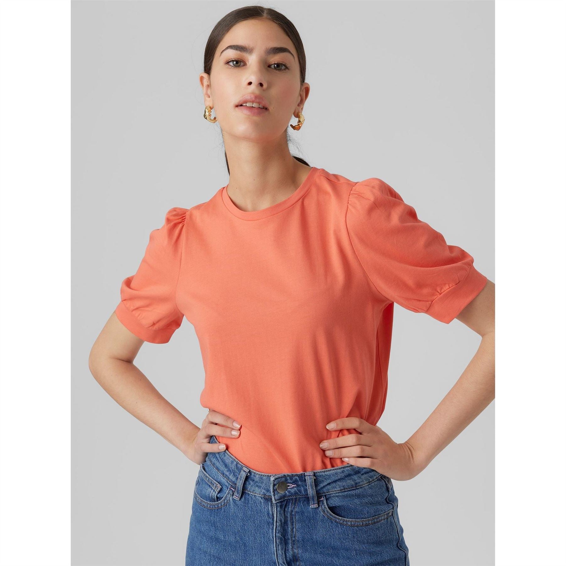 Vero Moda Regular Fit Crew Neck T-Shirt