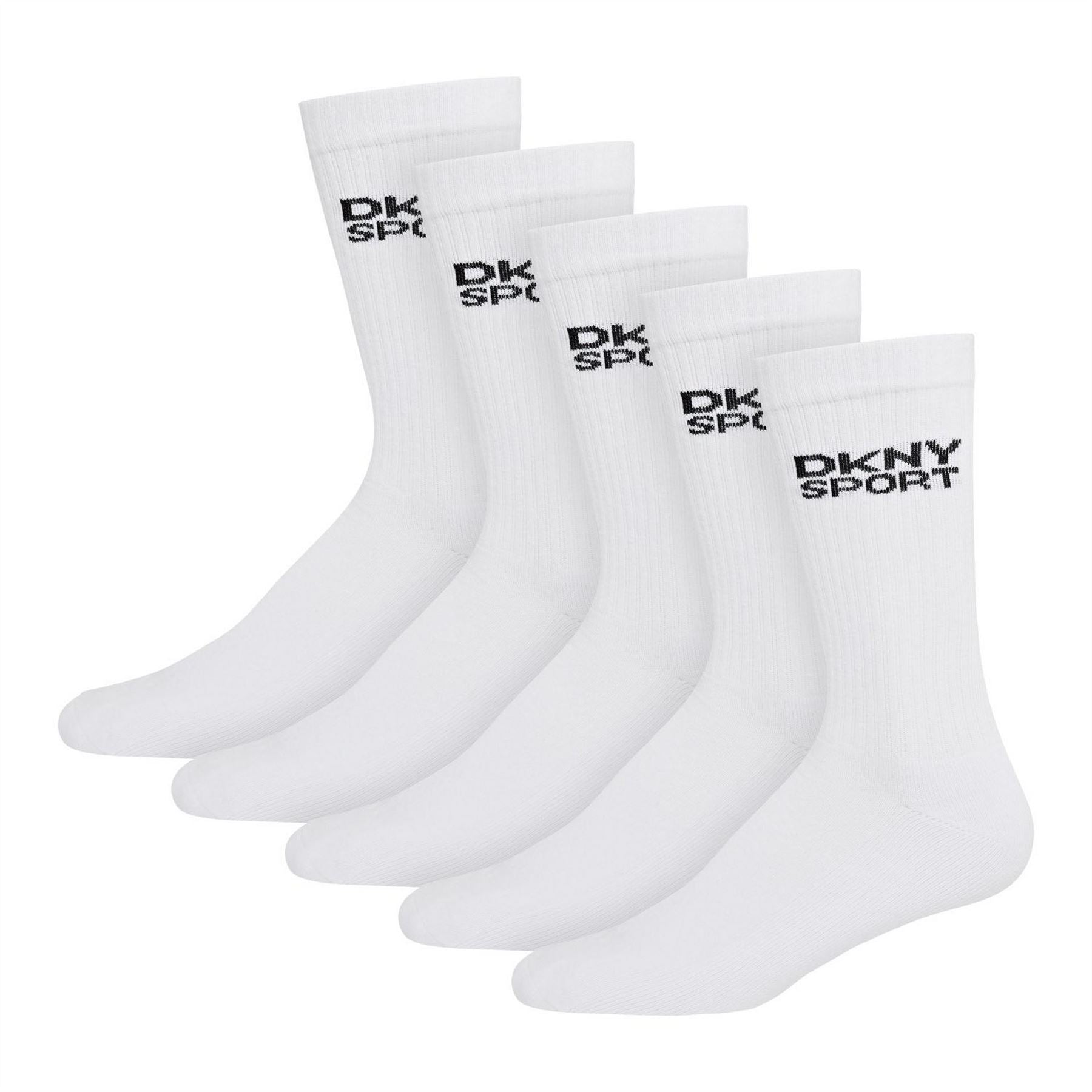 DKNY Mens 5 Pack Sport Socks Radde