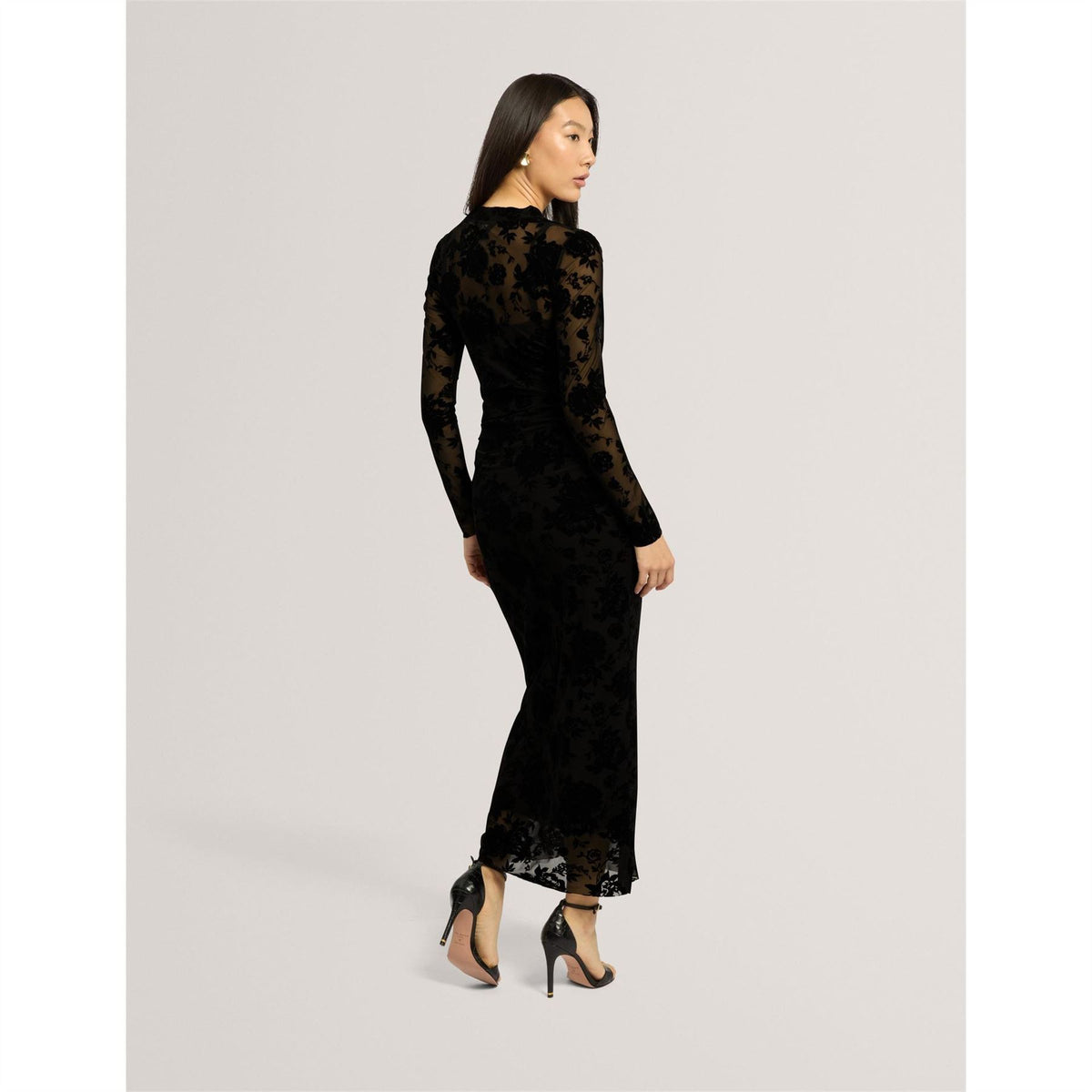 Ted Baker Mesh Midi Dress Ld64