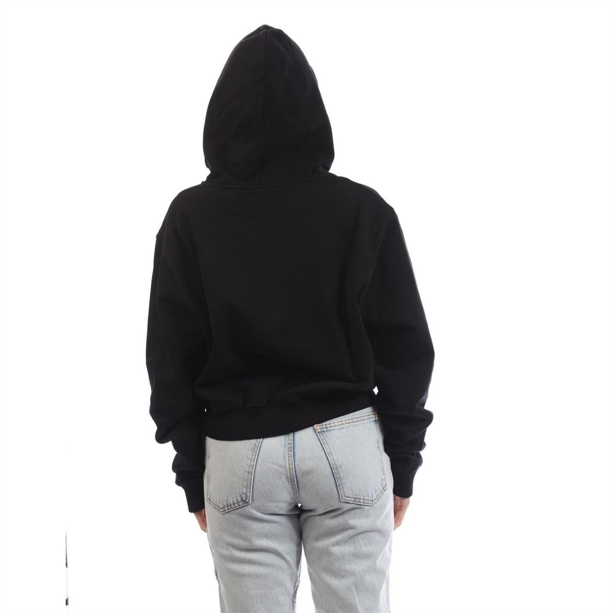 Off White Cropped Hoodie
