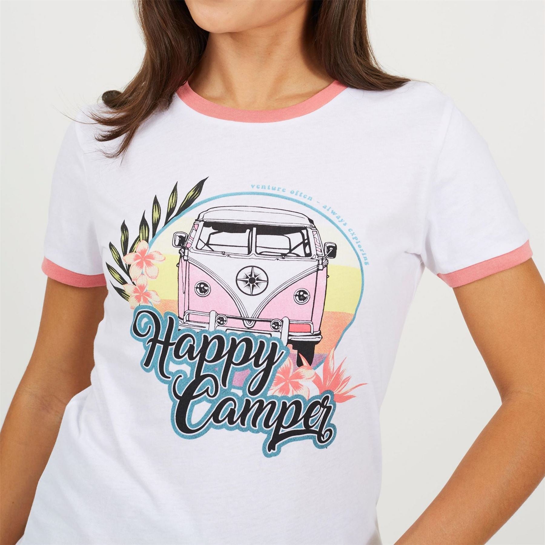 Brave Soul Camper Ringer T-Shirt