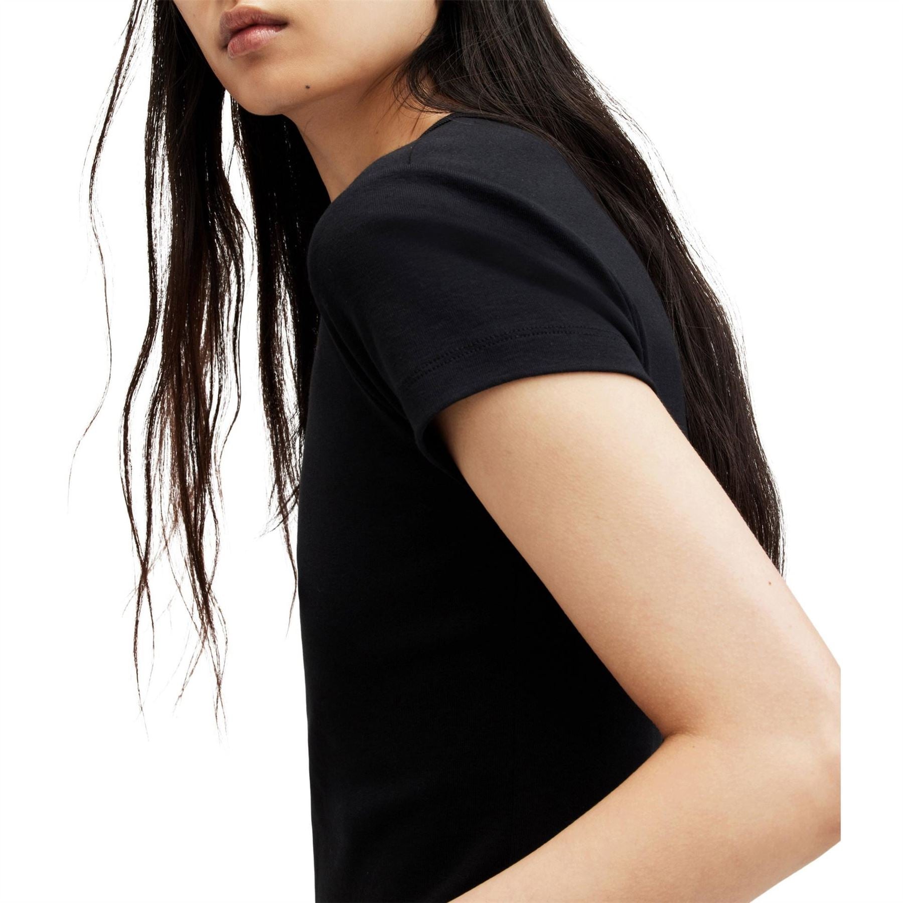 AllSaints Stevie Cropped Slim Fit T-Shirt