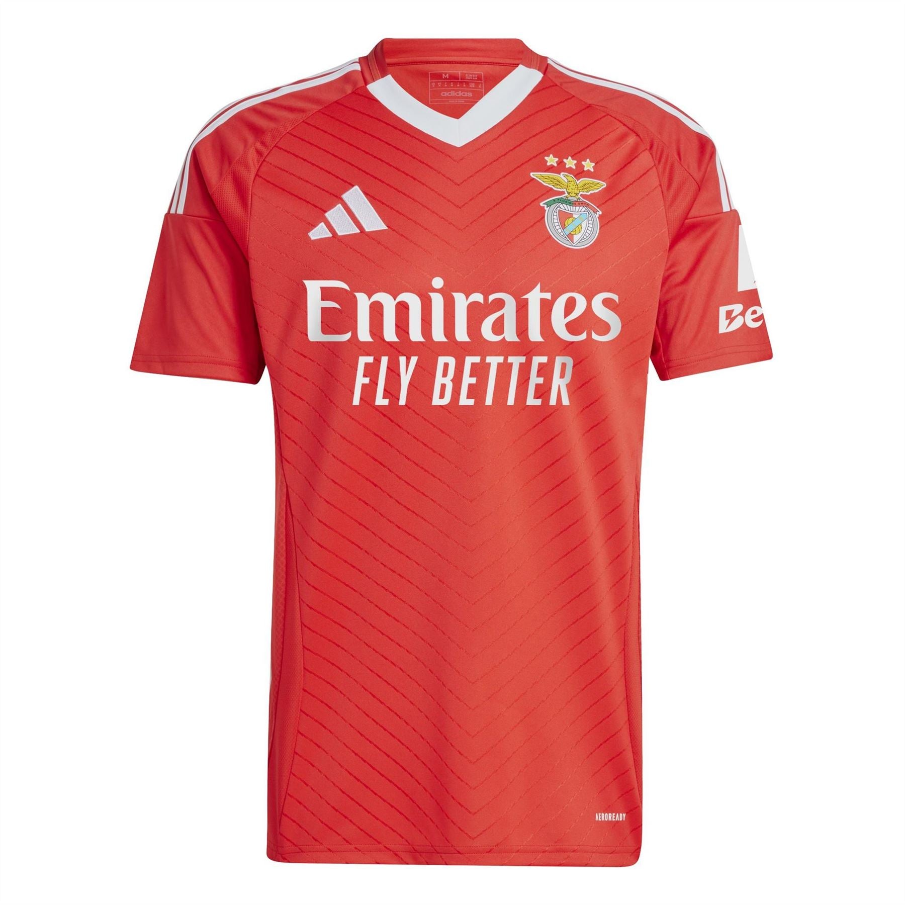 adidas Text Graphic V-Neck Short Sleeve Jersey T-Shirt