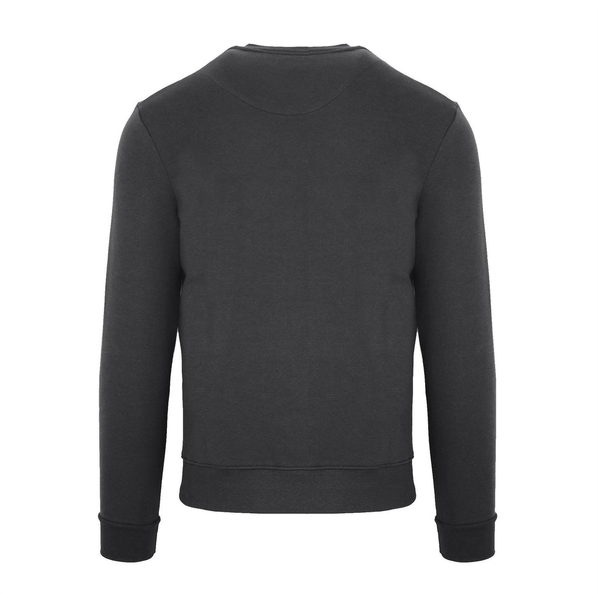 Aquascutum Crew Neck Ribbed Collar Long Sleeve Sweatshirt