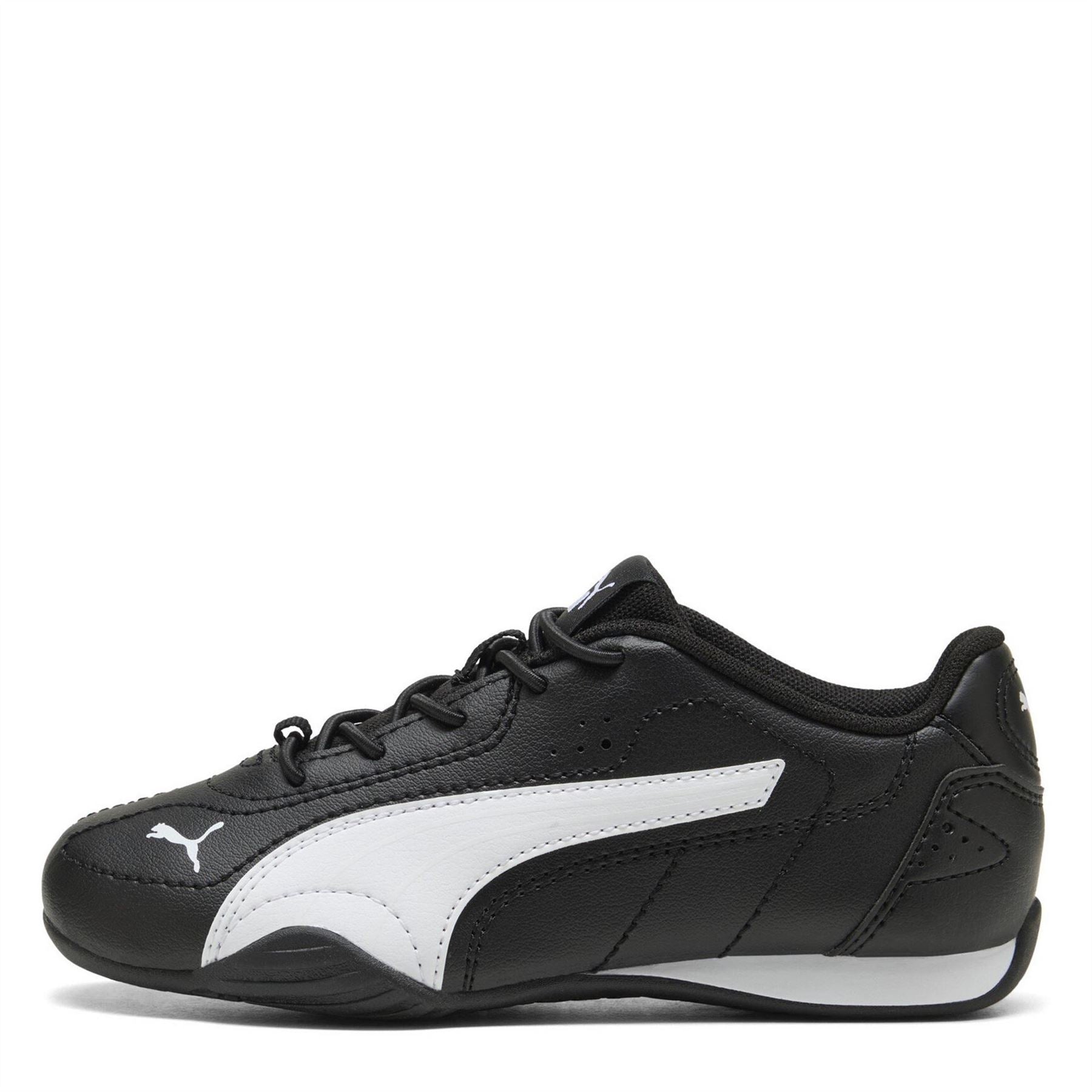 Puma Low Top Round Toe Flat Heel Sneakers