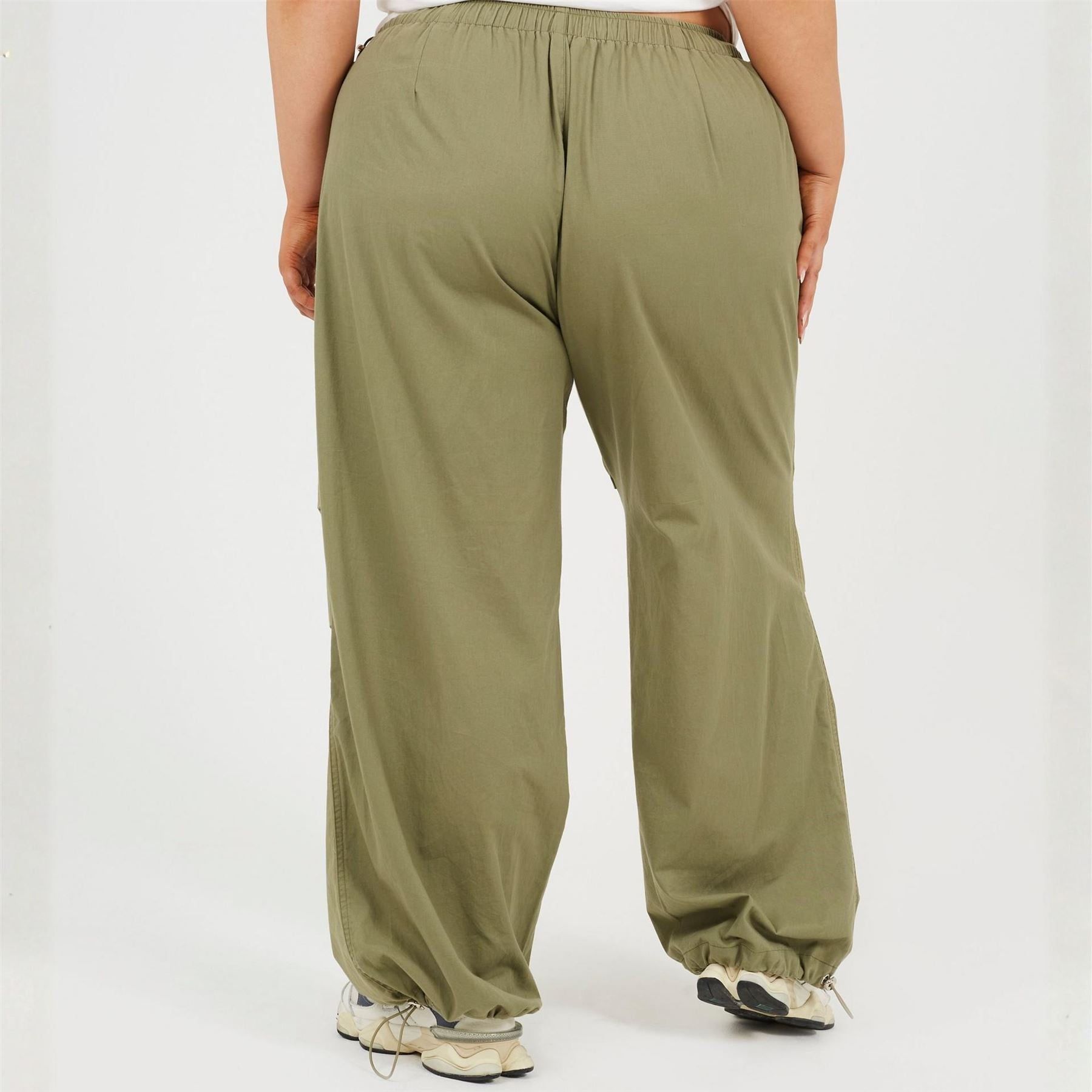Brave Soul Plus Size Utility Cargo Parachute Trousers