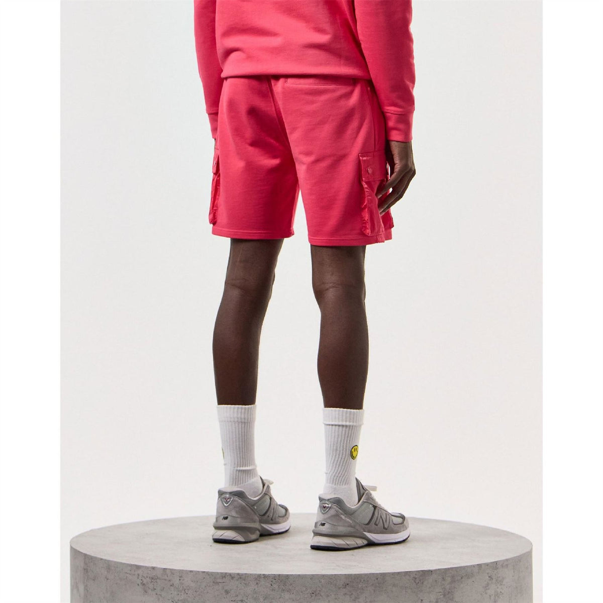 Weekend Offender Pink Sands Solid Casual Shorts with Elasticated Waistband