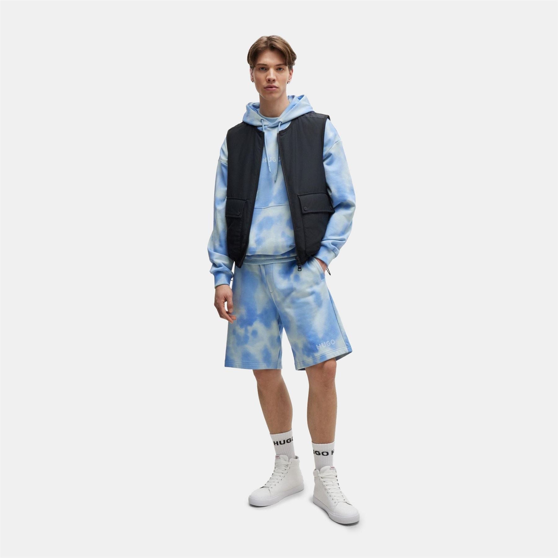 Hugo Dyerh High Top Canvas Sneakers