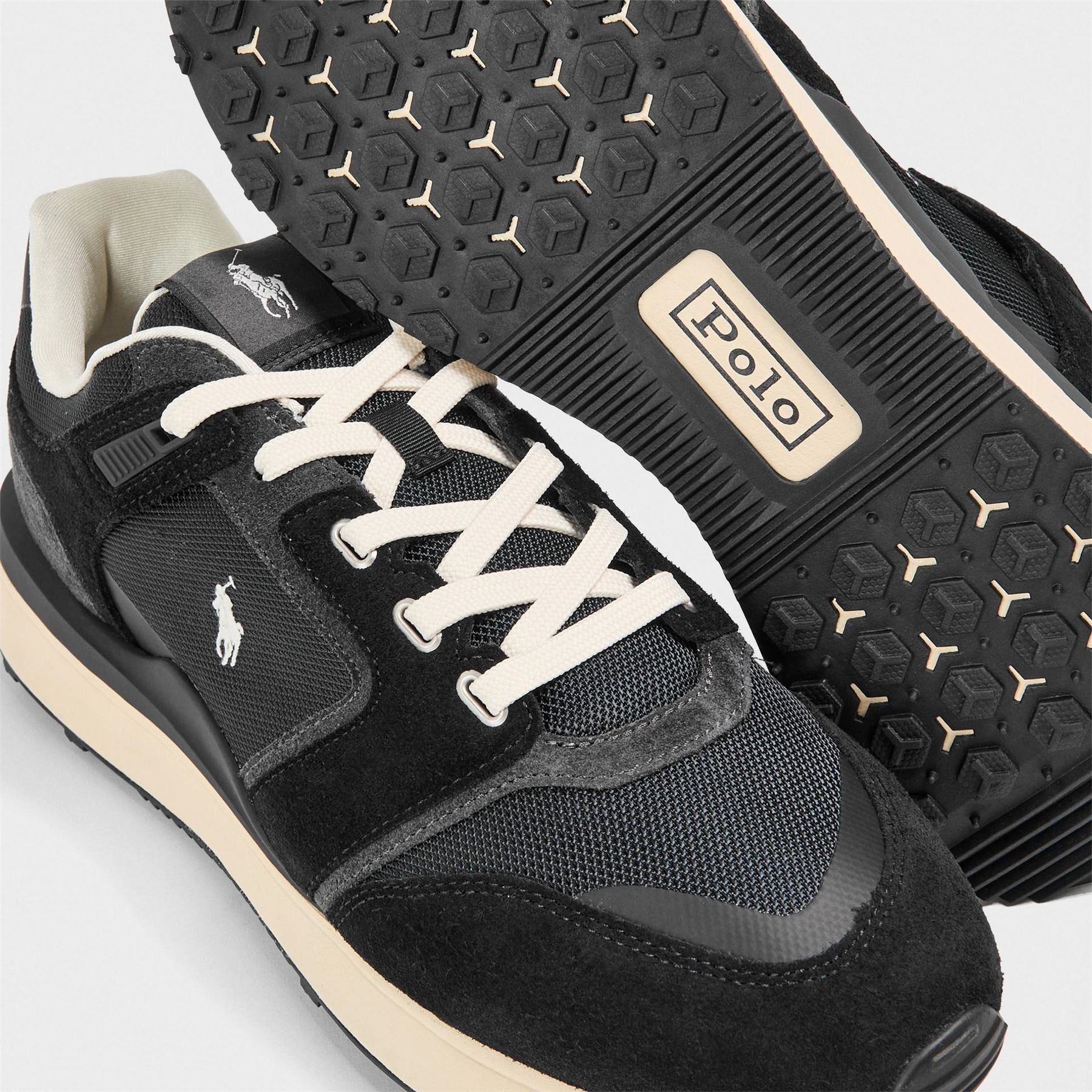 Polo Ralph Lauren Train 89 V2 Suede-Panelled Trainers