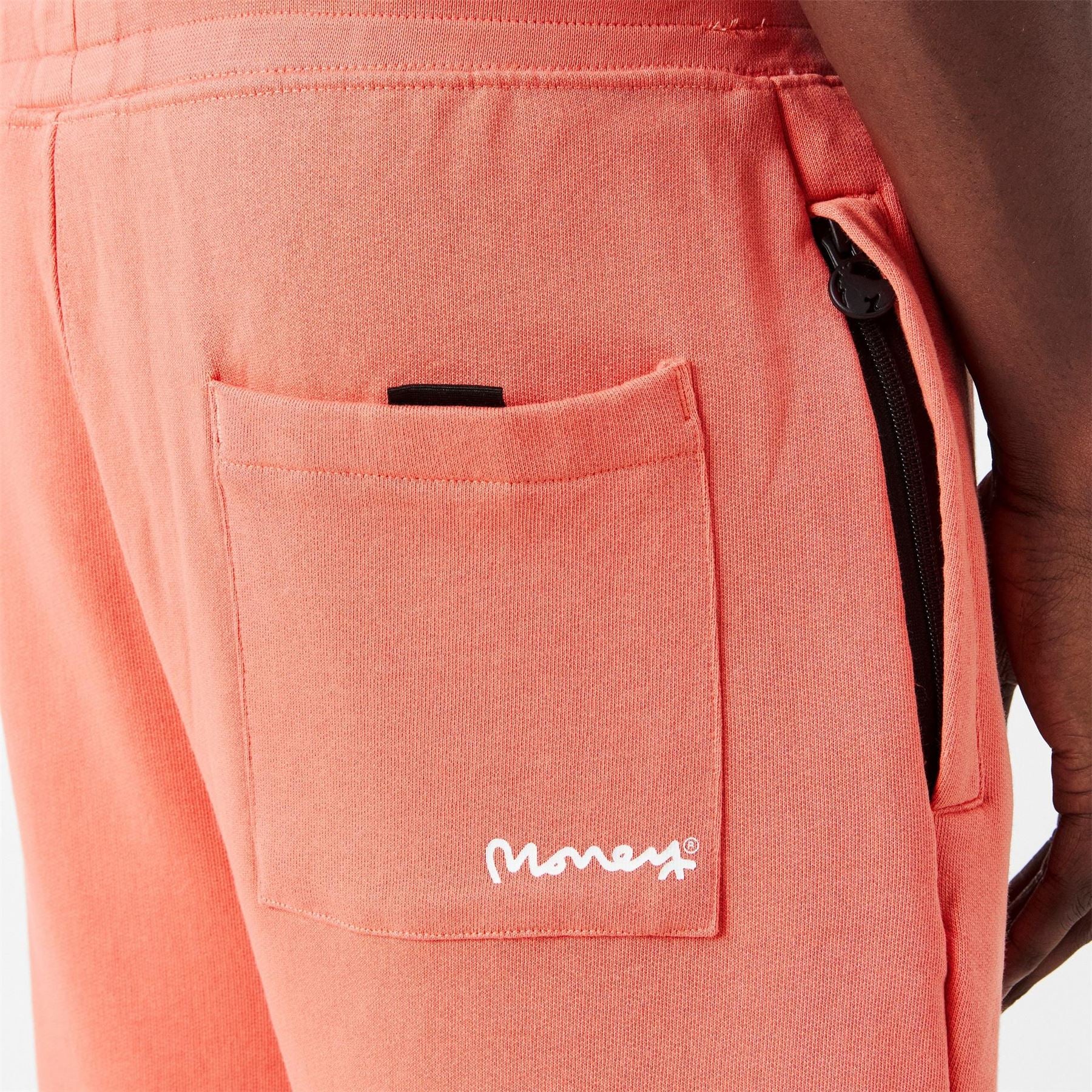 Money Solid Patterned Patch Bermuda Shorts