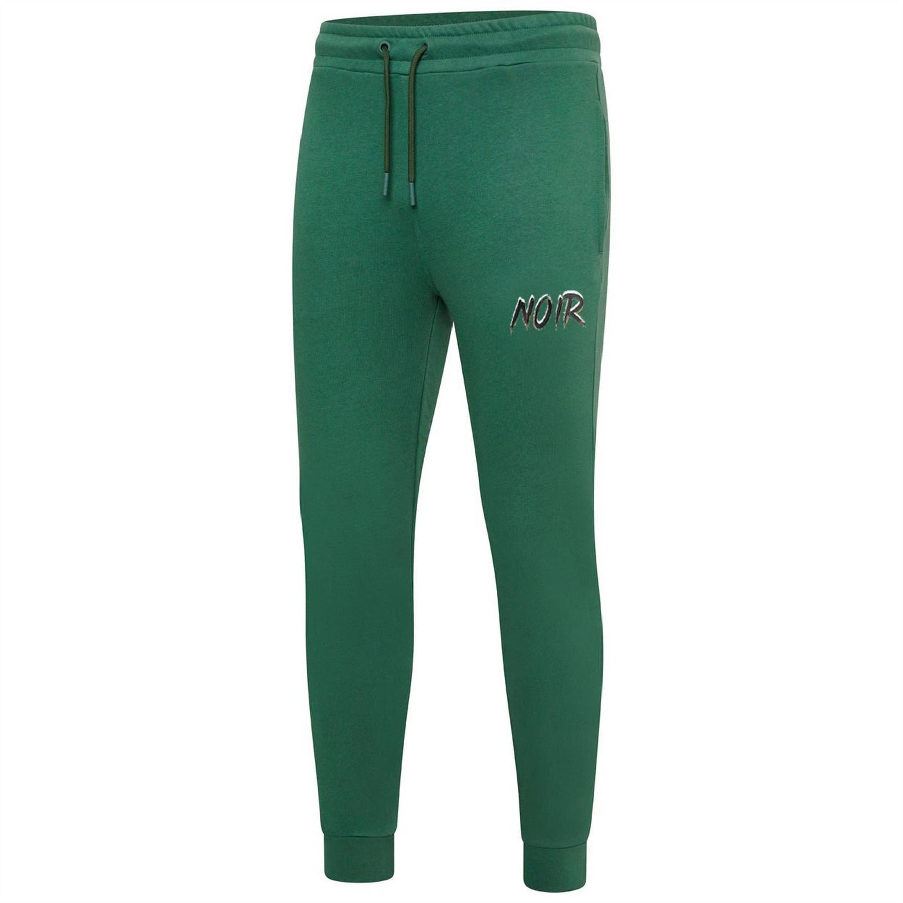 Societe Noir Scribble Lettering Solid Patterned Slim Joggers