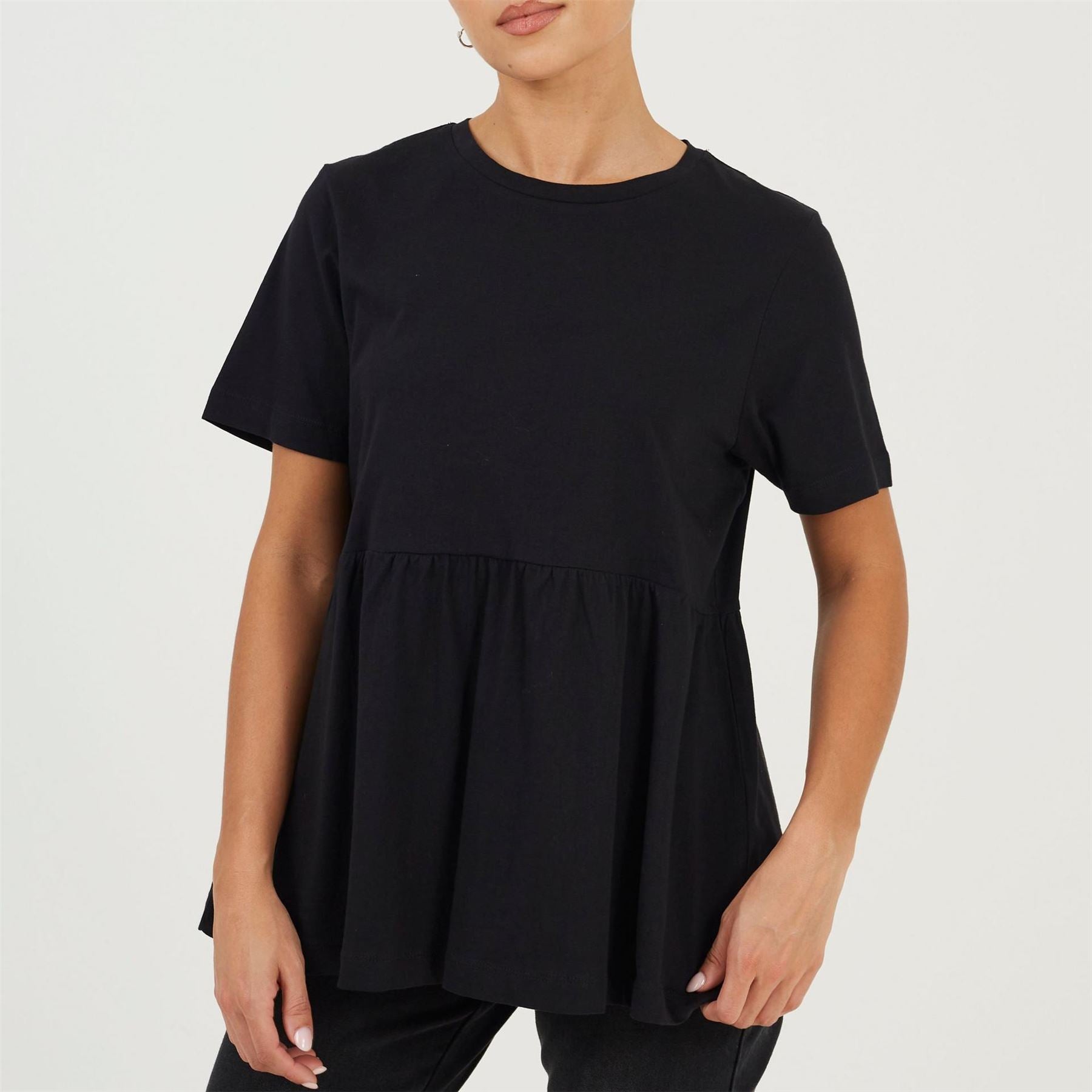 Brave Soul Crew Neck Short Sleeve Swing T-Shirt