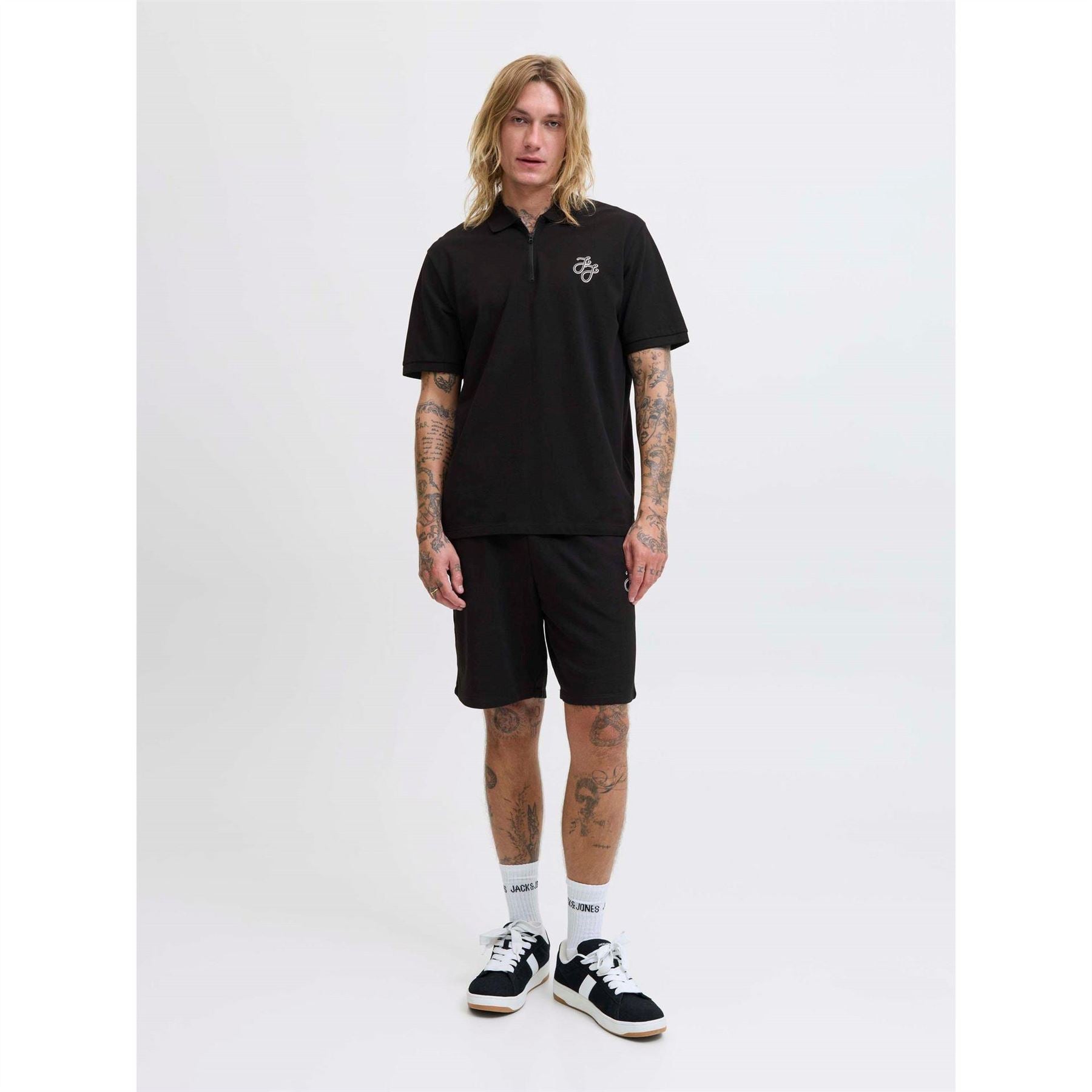 Jack and Jones Zip Polo And Short Set