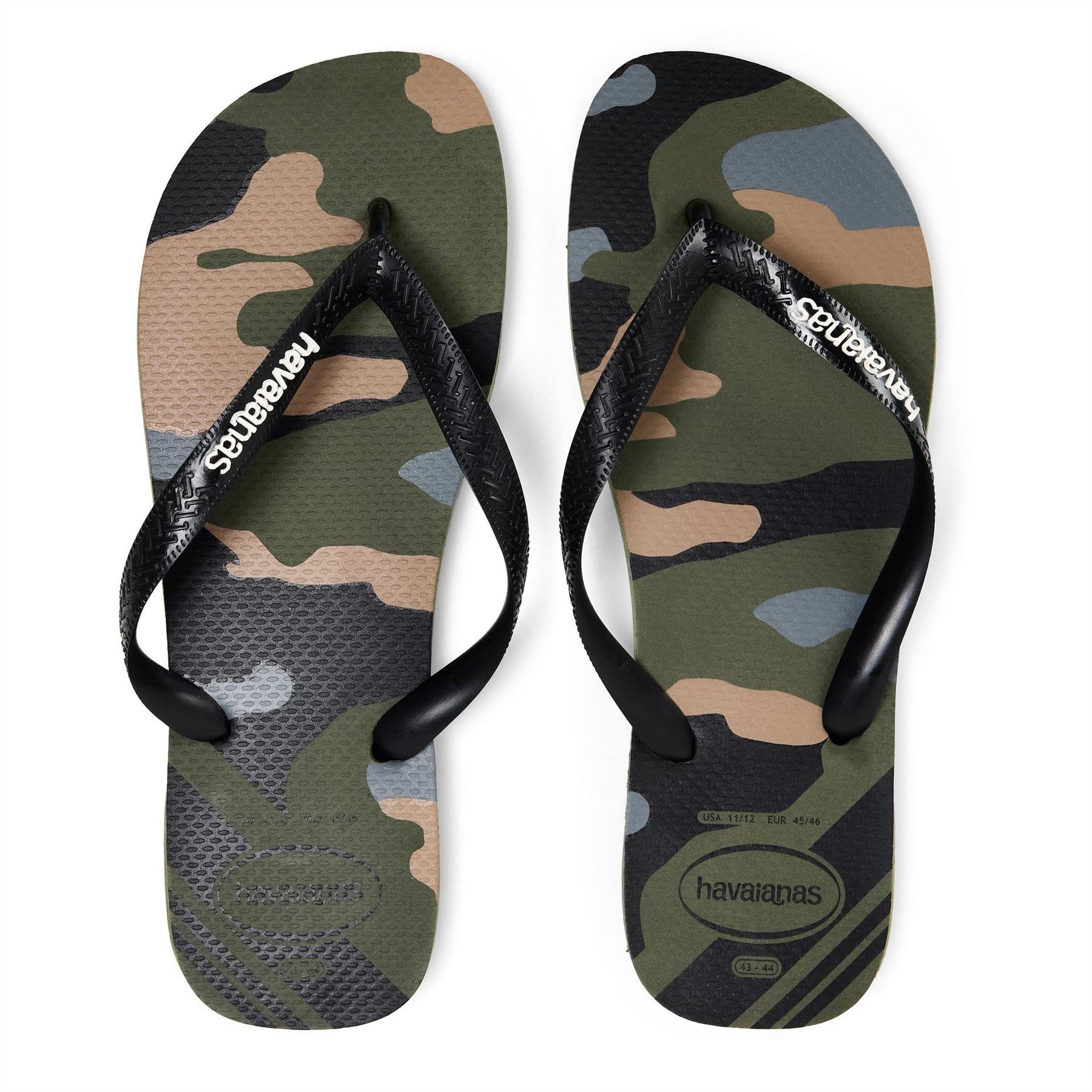 Havaianas Womens Hav. Top Camu Green 35 36 Flip Flops