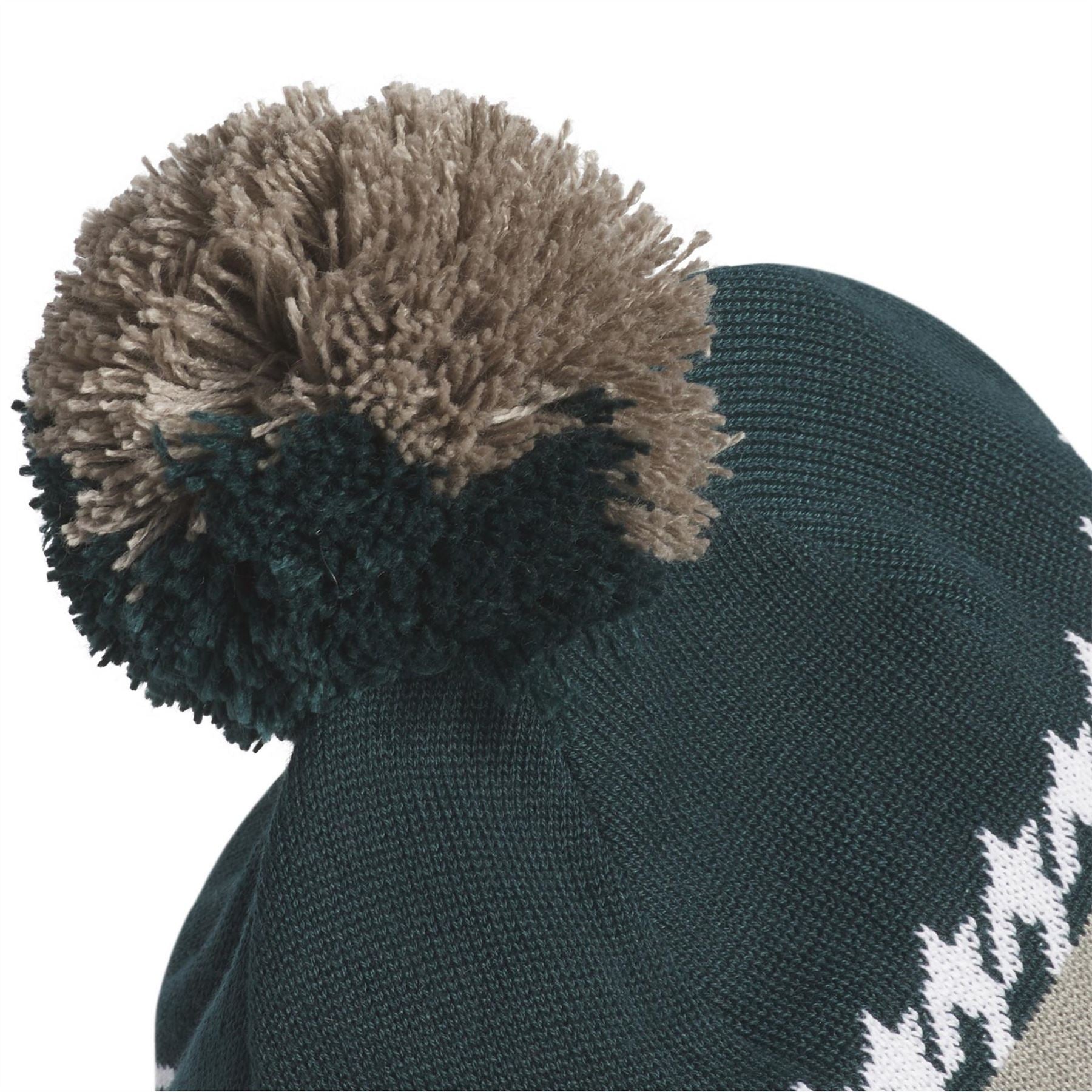 adidas Logo Lettering Soft Feel Bobble Hat with Pom Pom