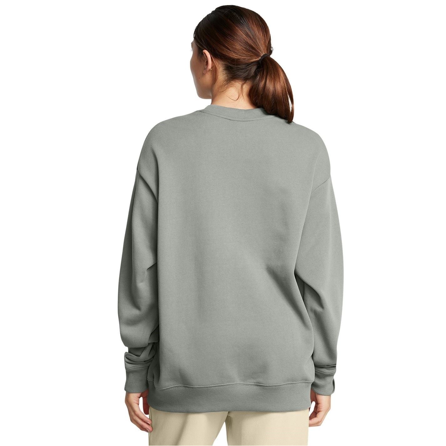 Under Armour Rock Lettering Relaxed Fit Drop Shoulder Long Sleeve Crew Neck Sweatshirt