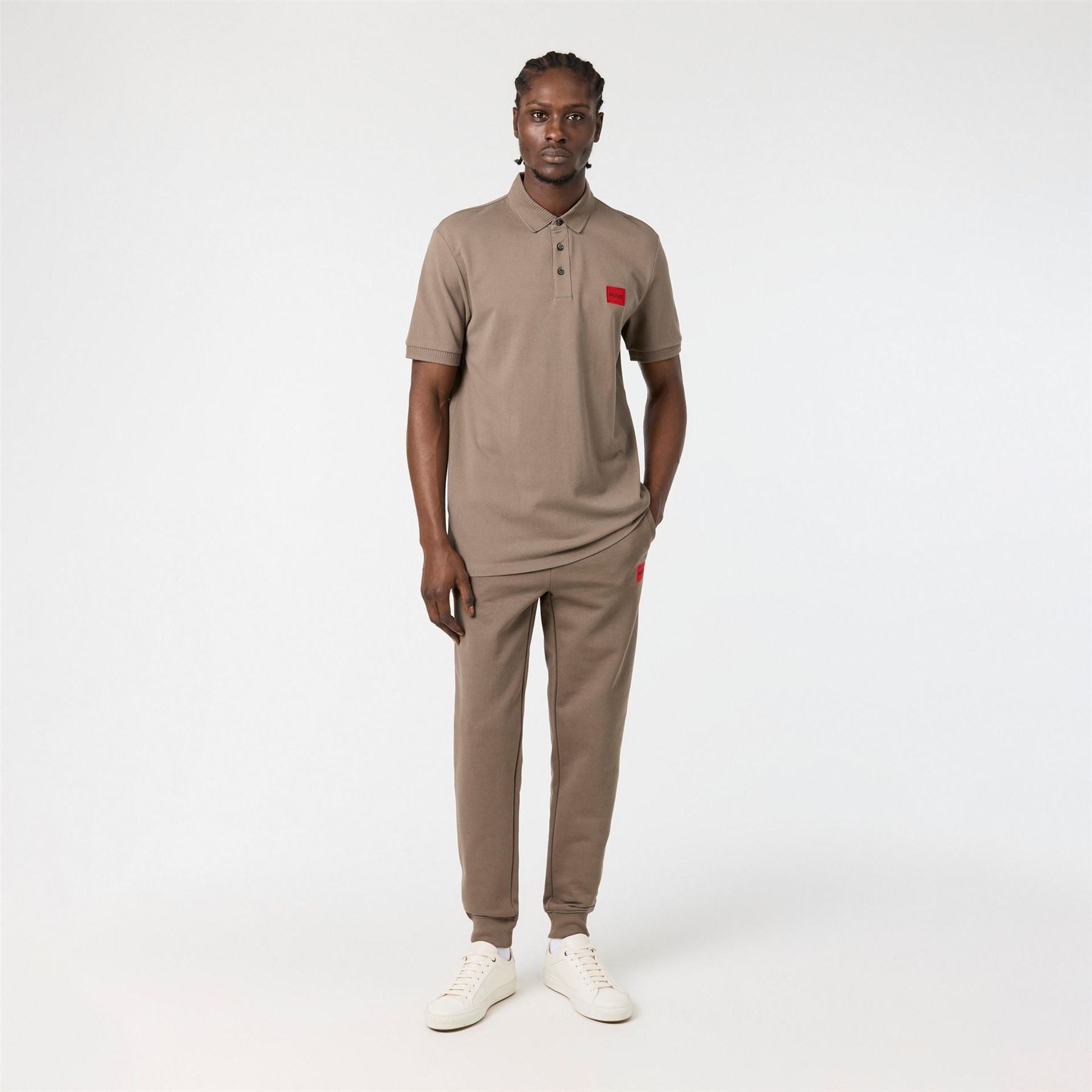 Hugo HUGO Doak Closed Hem Jogging Bottoms with Logo Detail