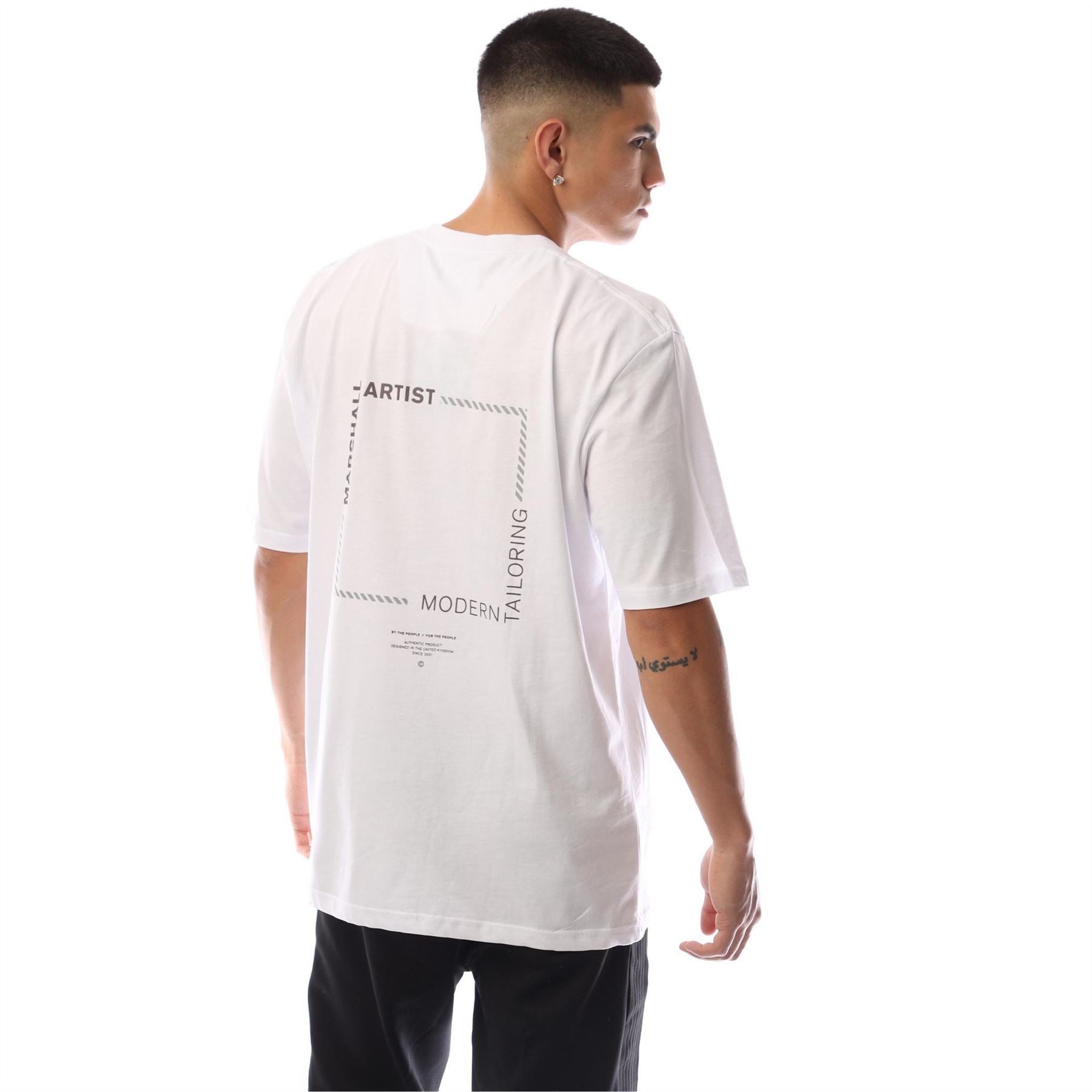 Marshall Artist Chevron Box Crew Neck Short Sleeve Jersey T-Shirt