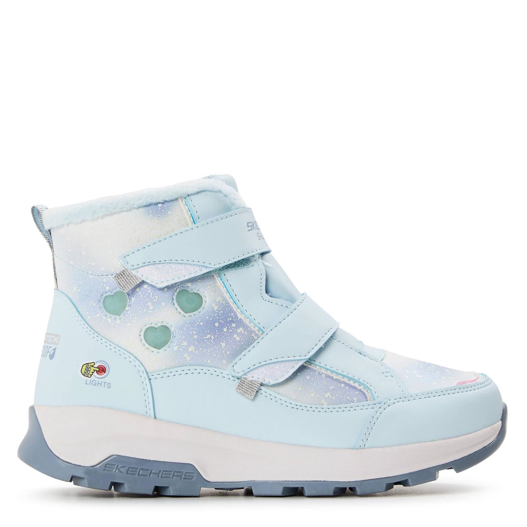 Skechers Strap Lighted Waterproof Mid Walking Shoes Unisex Kids