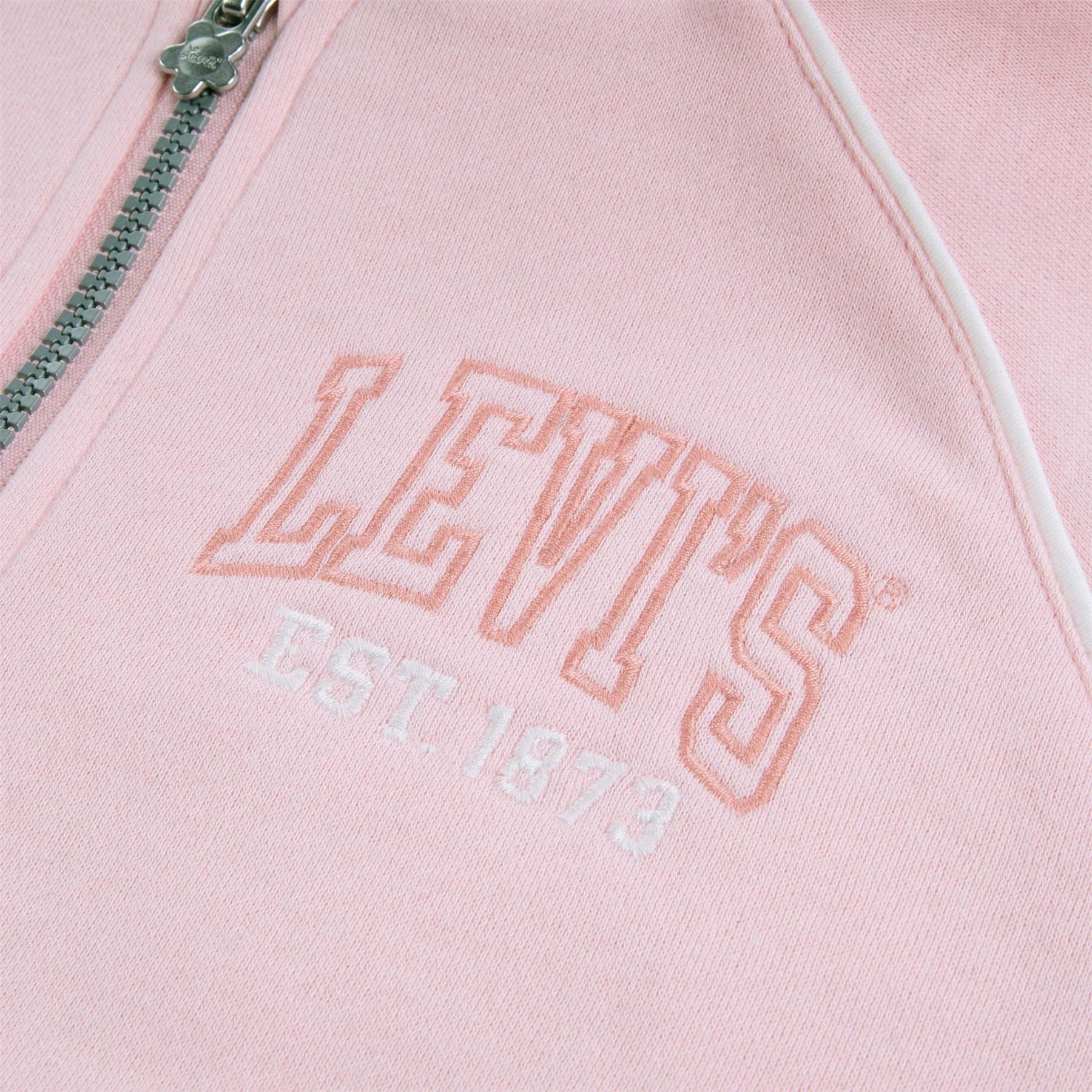 Levis Hooded Neck Solid Patterned Sweat Jacket