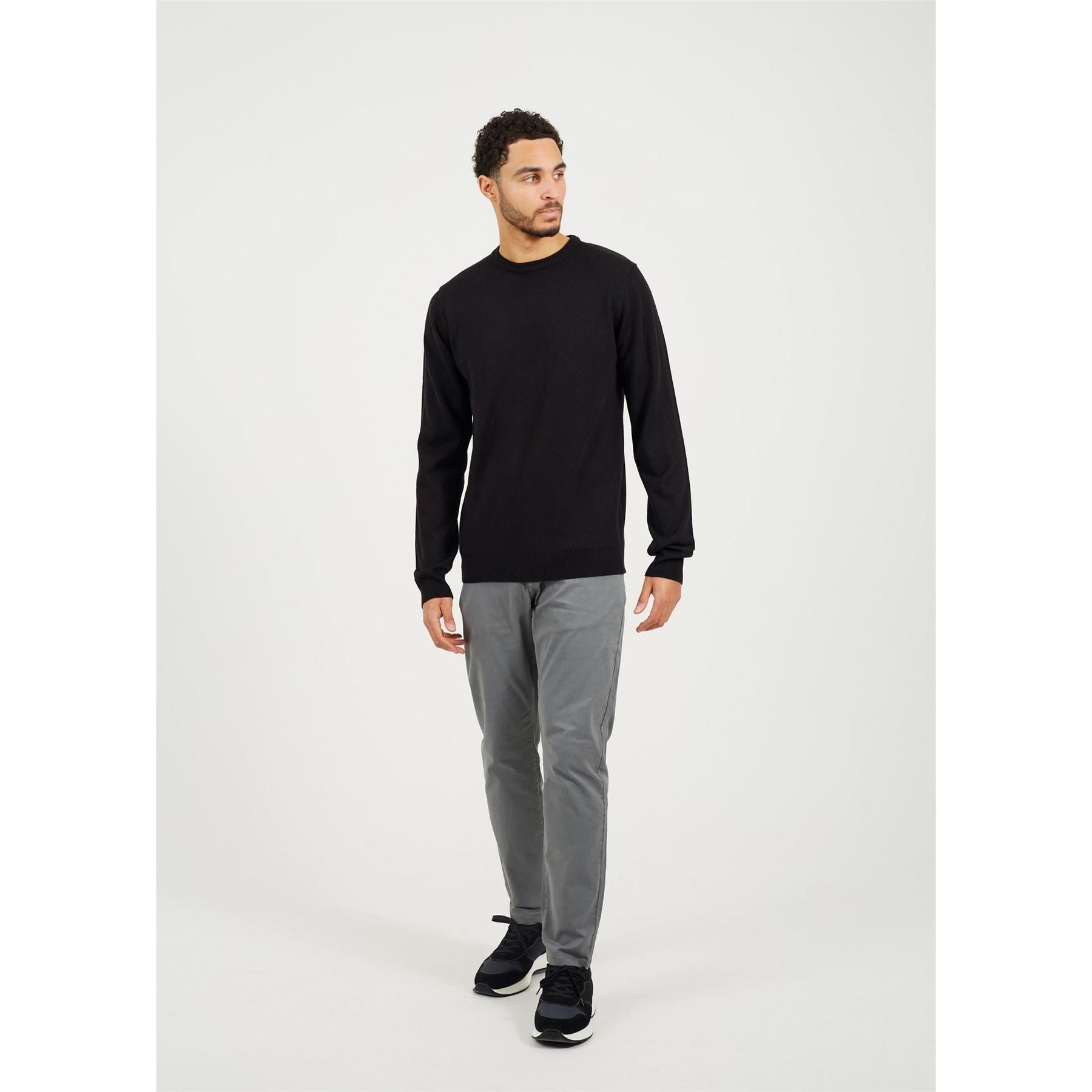 Brave Soul Crew Neck Regular Fit Long Sleeve Sweater