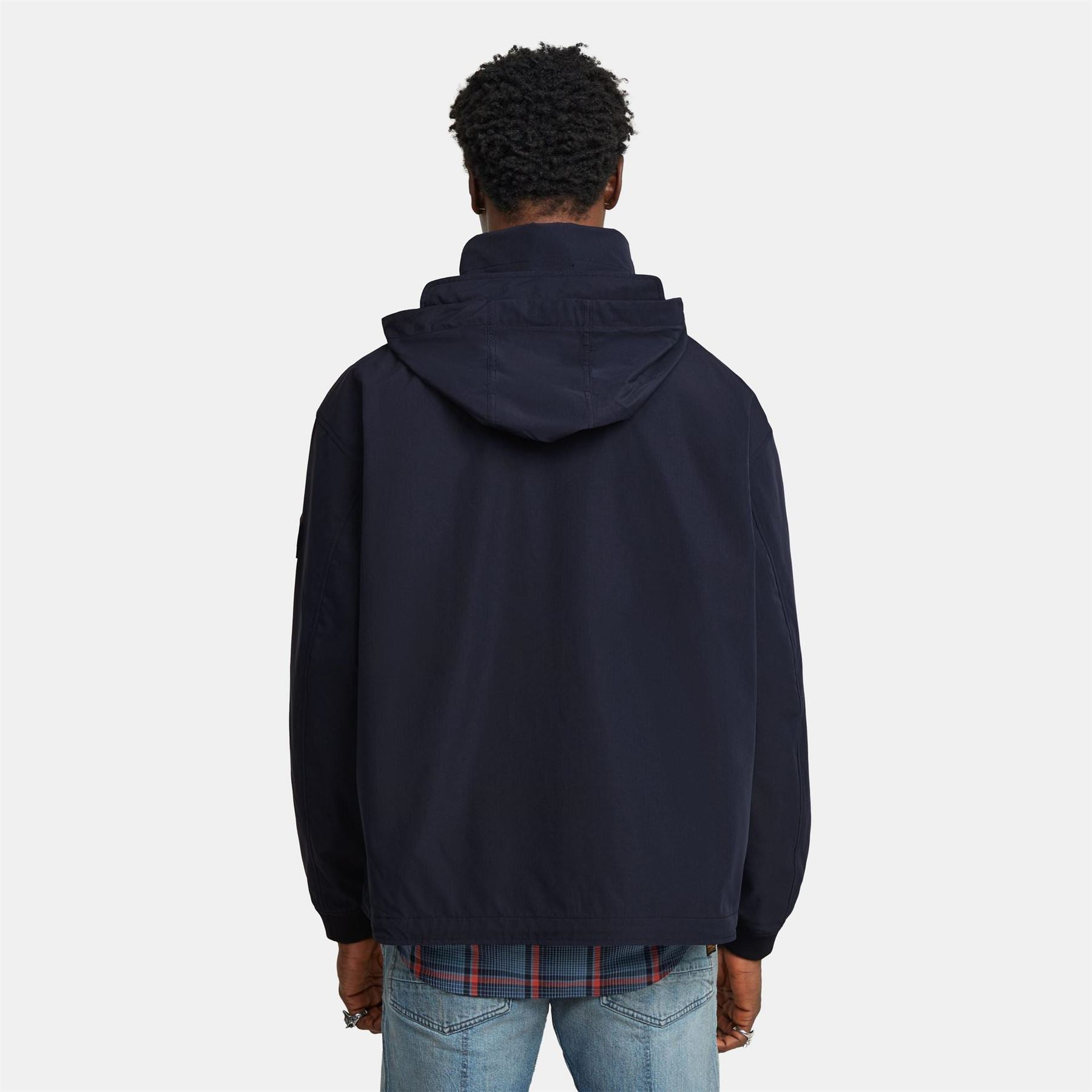 G Star Solid Patterned Full Zipper Field Jacket