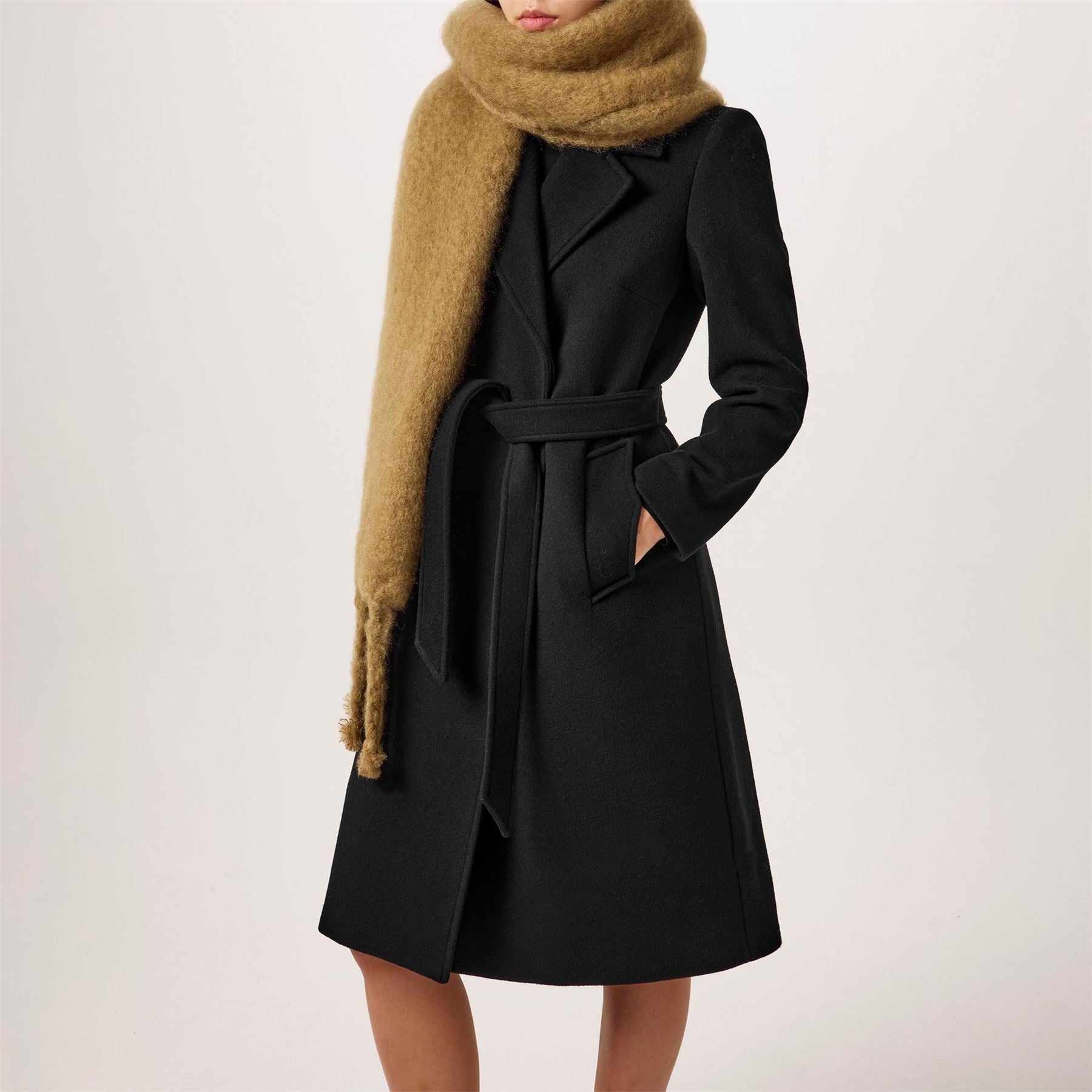 Barbour Wool Trench Coat
