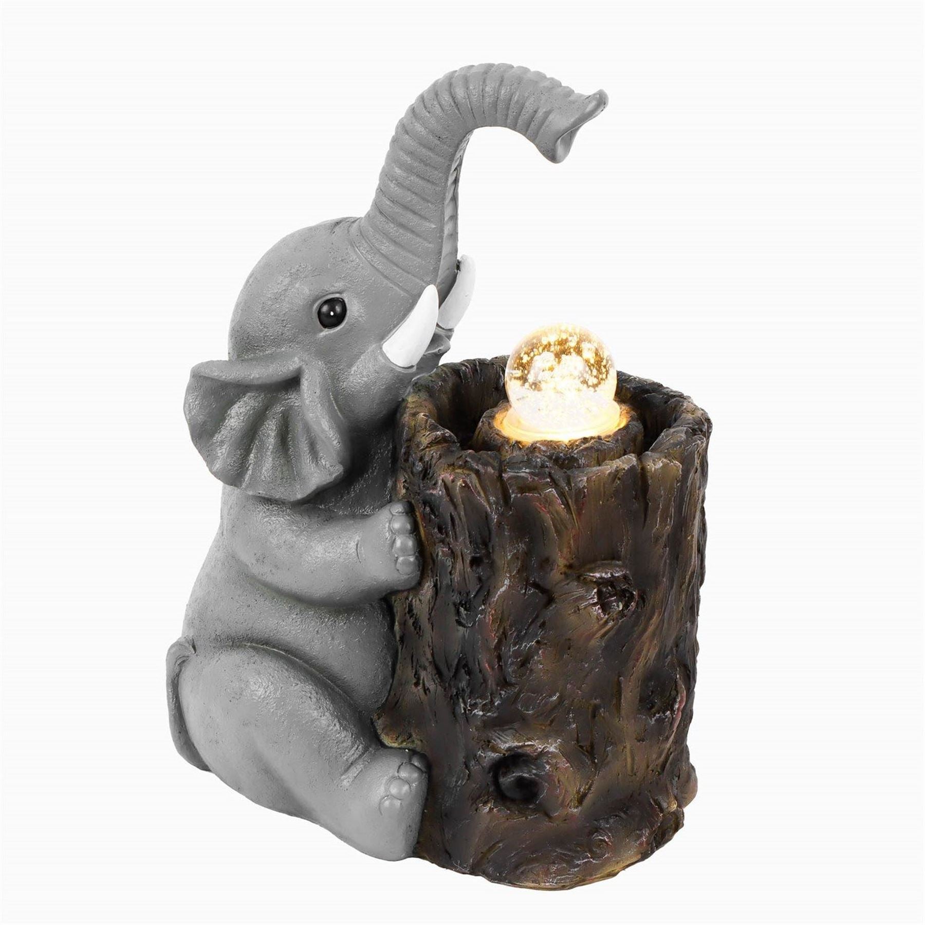 Streetwize Water Feature With Battery Backup   Elephant With Ball