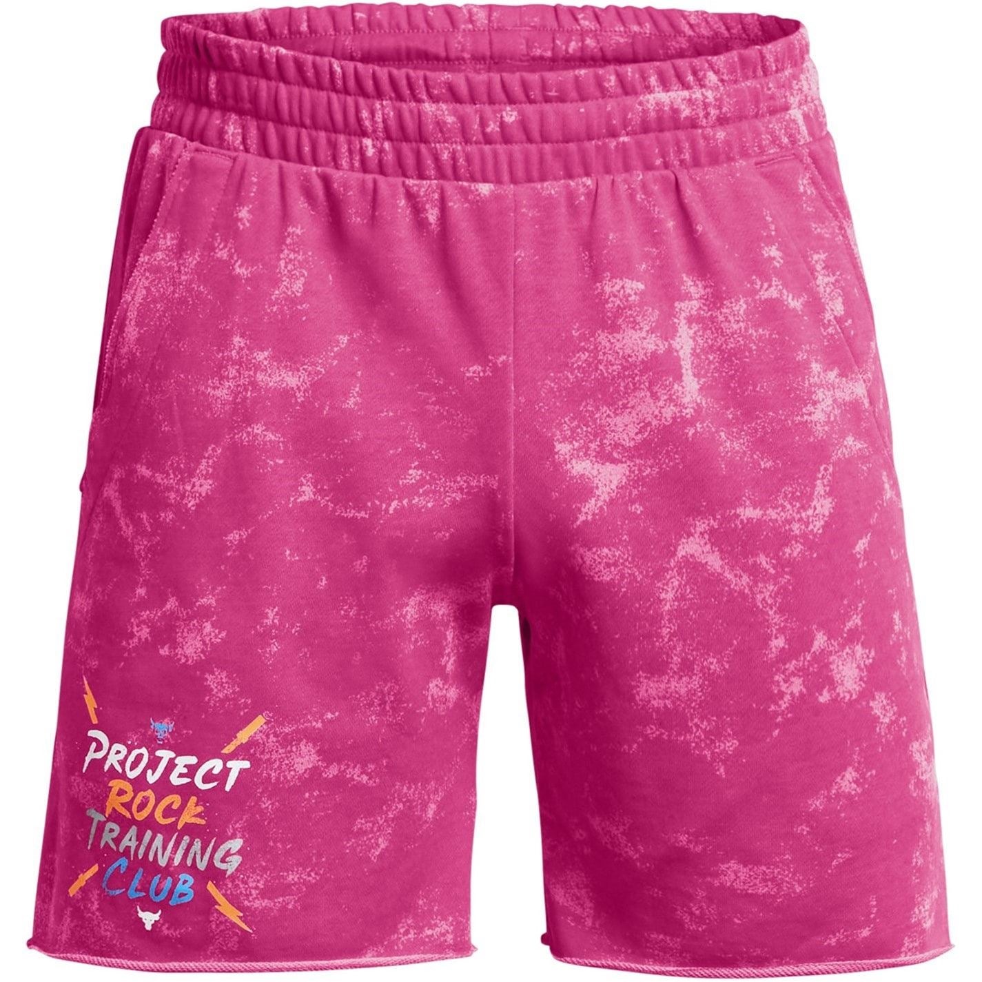Under Armour Project Rock Marble Patterned Bermuda Shorts