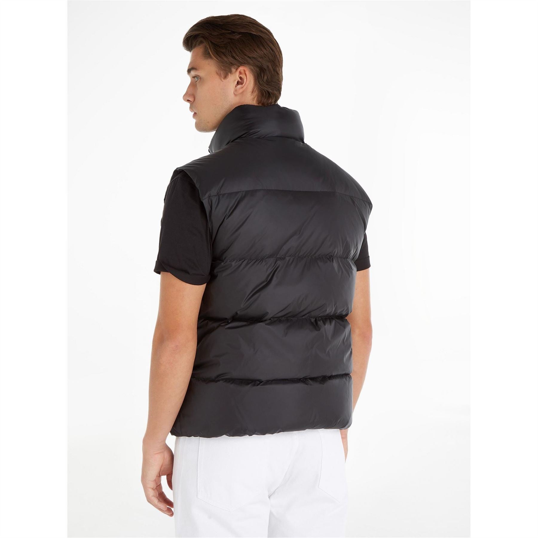 Calvin Klein Jeans Essentials Water Resistant Down Sleeveless Short Puffer Jacket