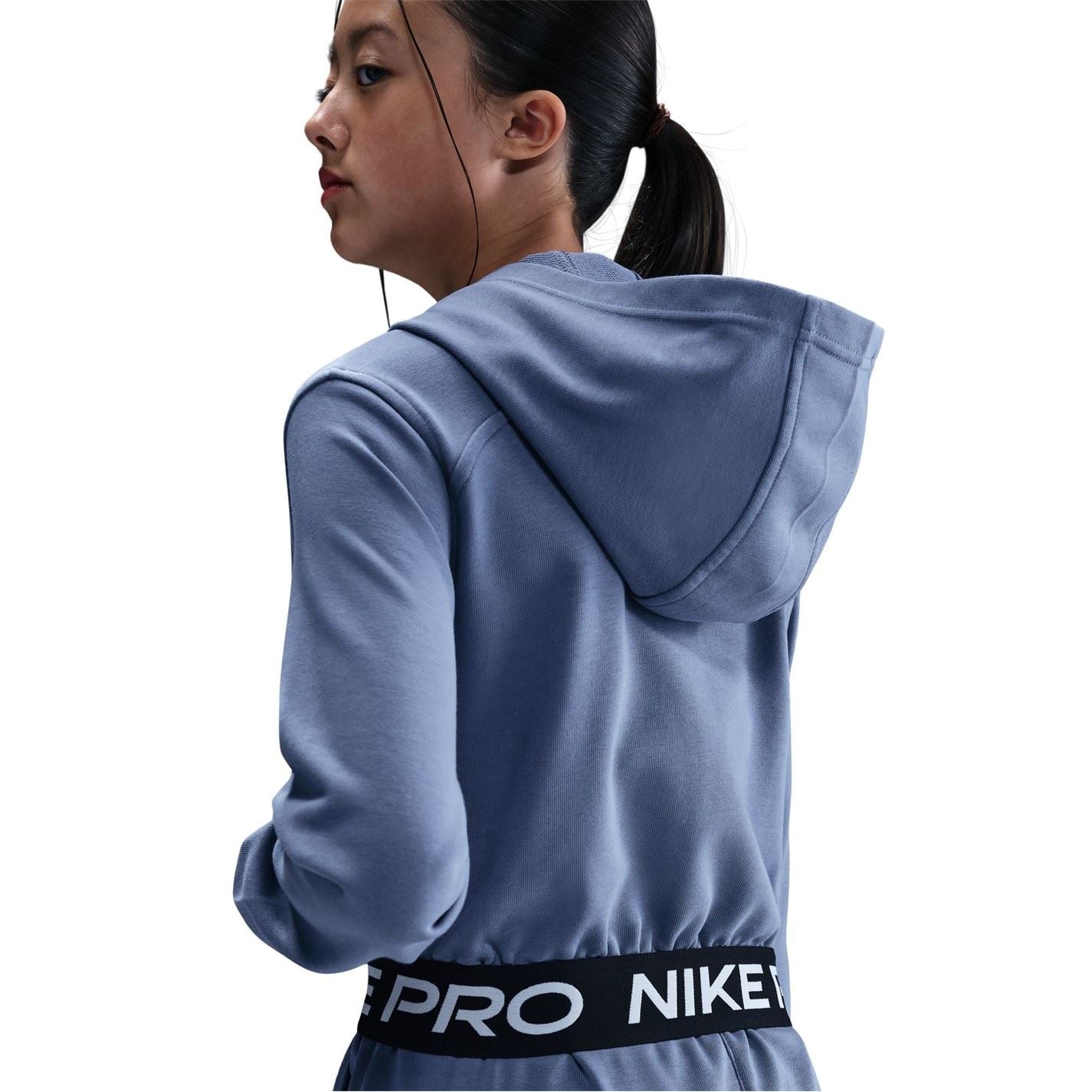 Nike Pro Dri Fit Full Zip Hoodie Juniors