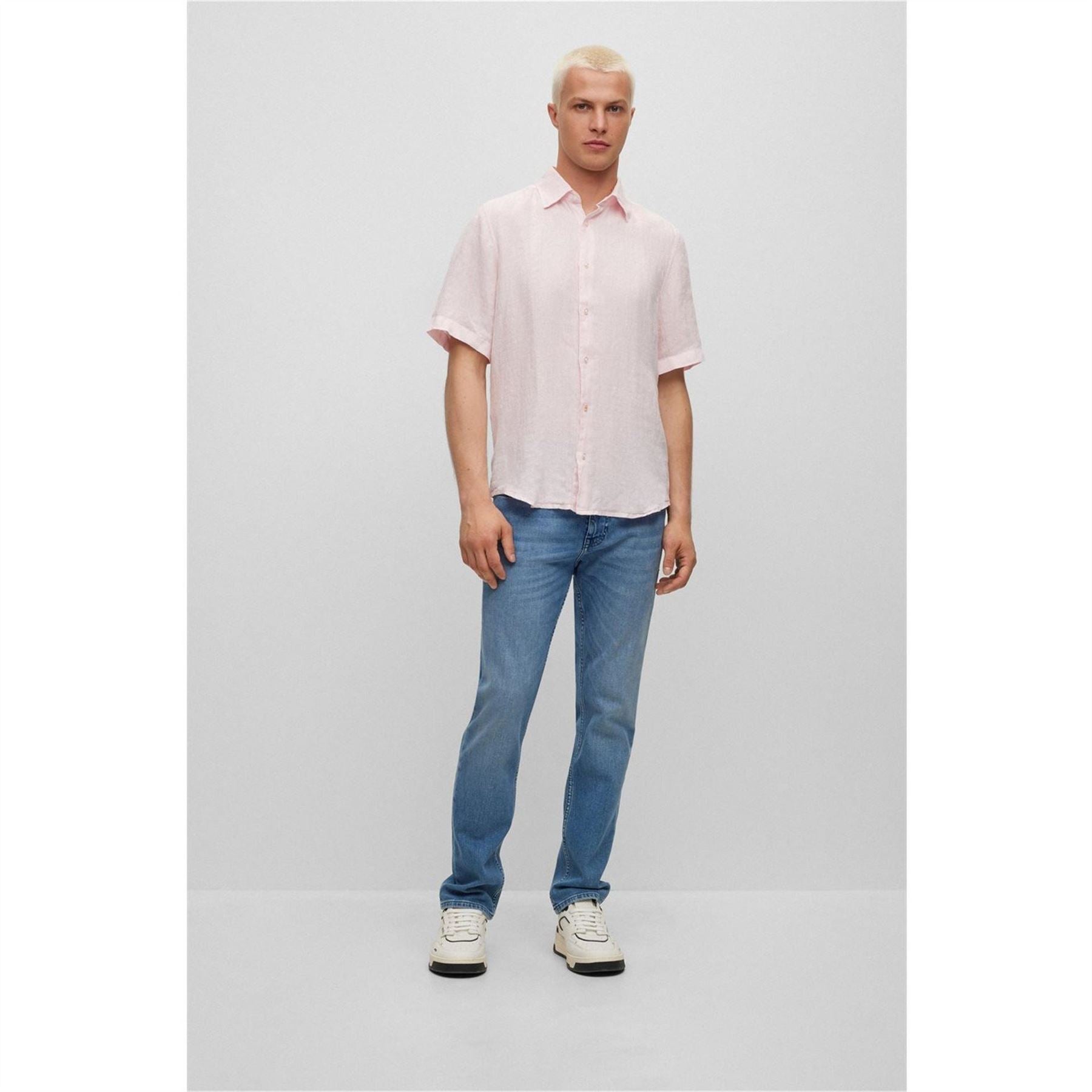 Boss Hbo Rash 2 Lin Short Sleeve Relaxed FiT-Shirt
